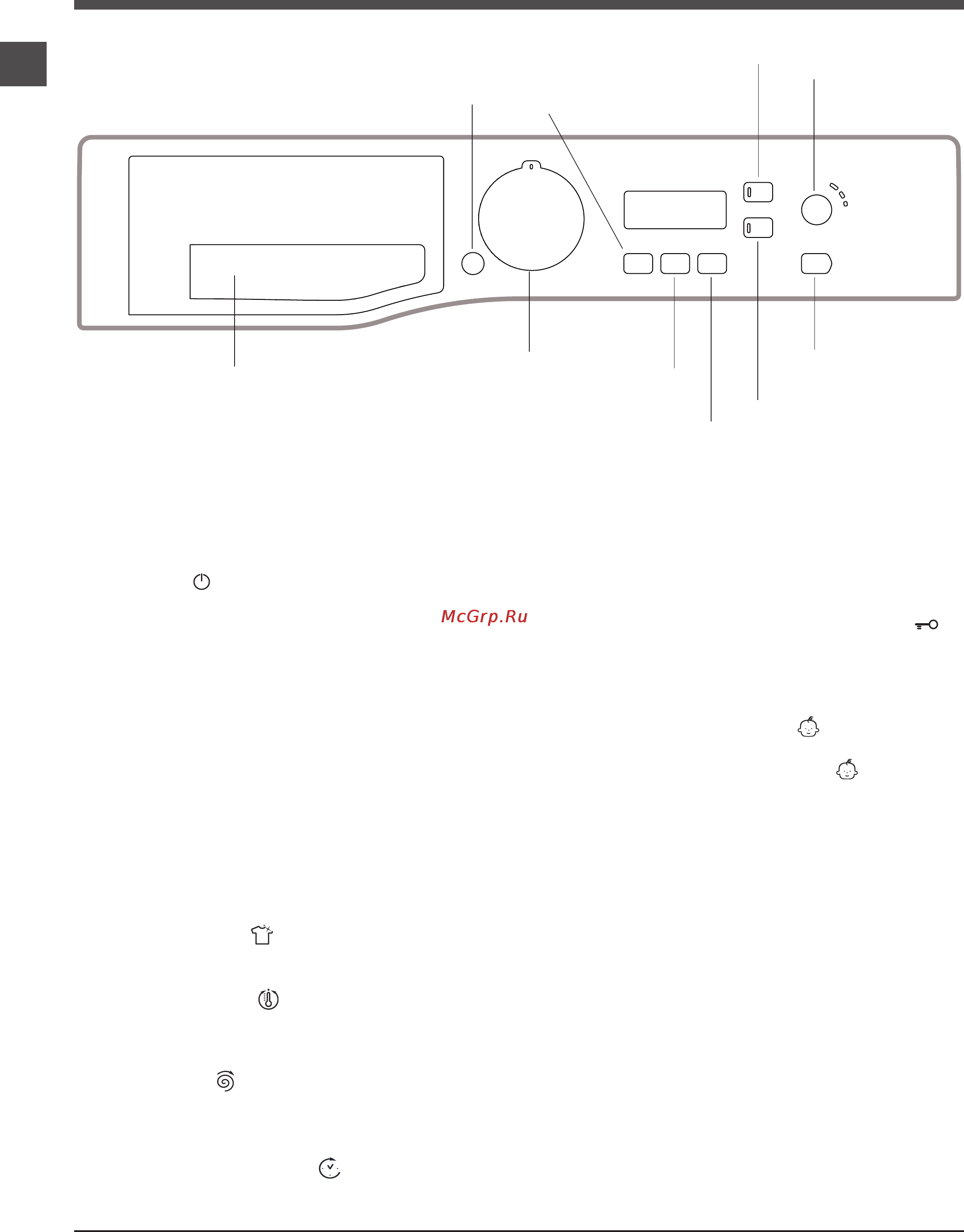 Ariston WMSF 6080B [16/24] Опис пральної машини