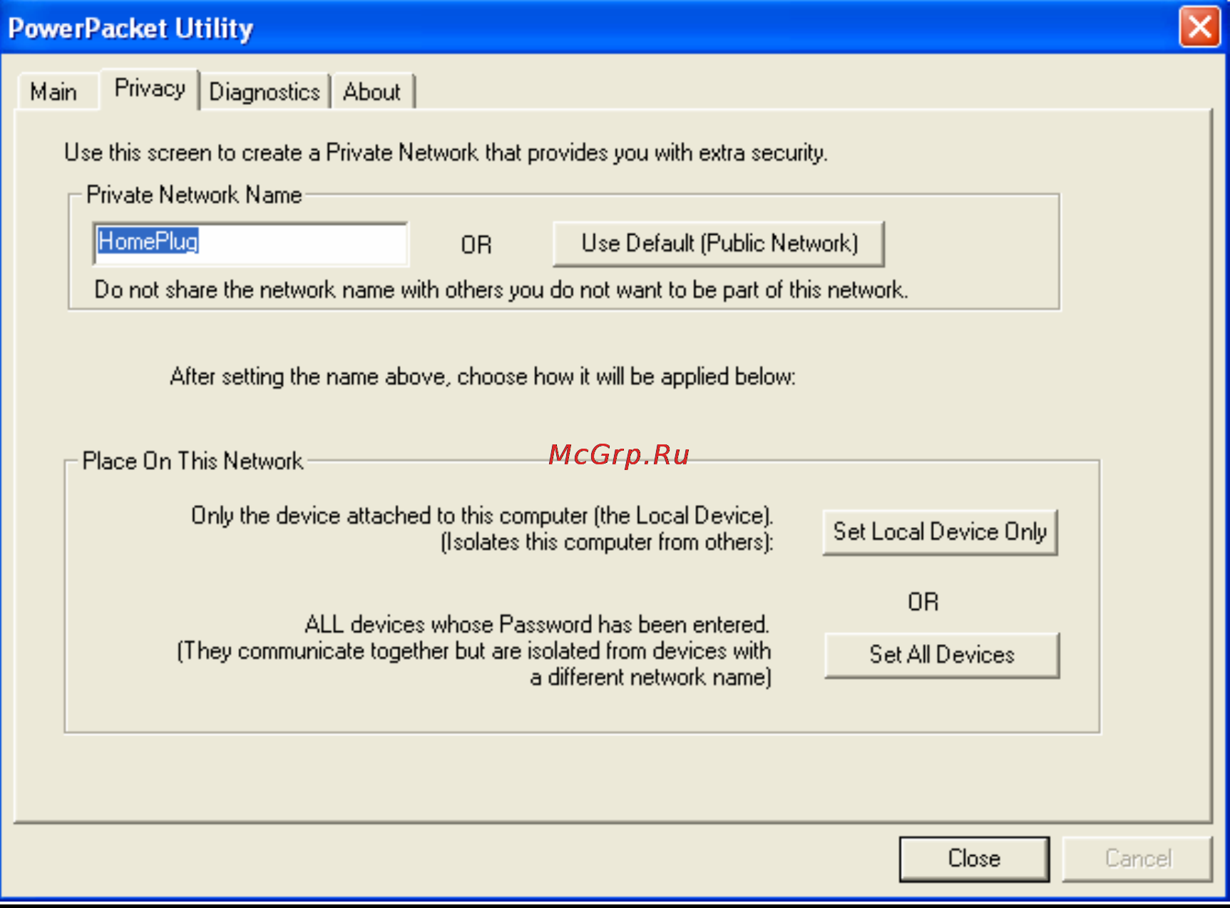 Planet PL-420 [18/22] Setting up security on a network powerline device