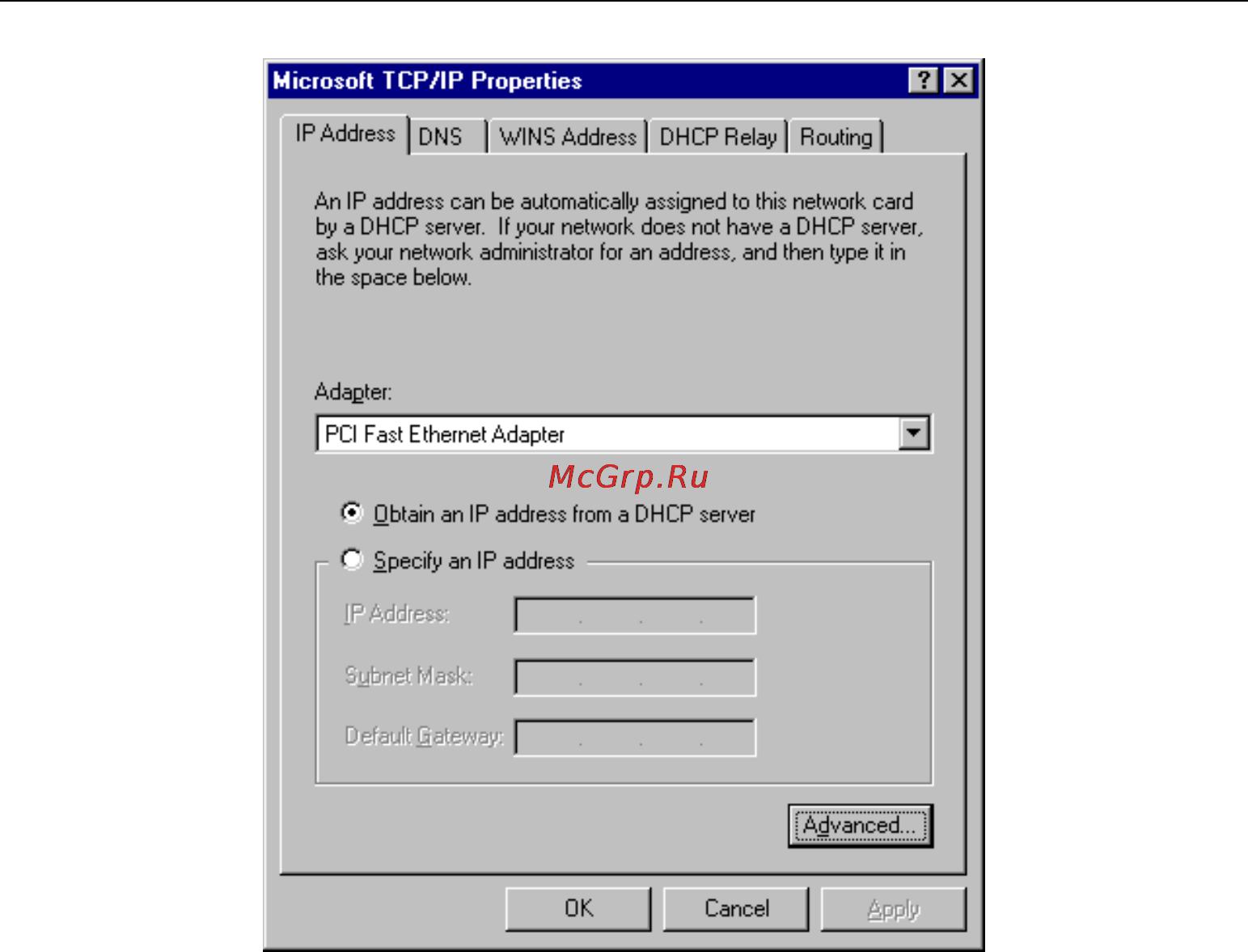 Planet IAD-200W [35/111] Obtain an ip address from a dhcp server