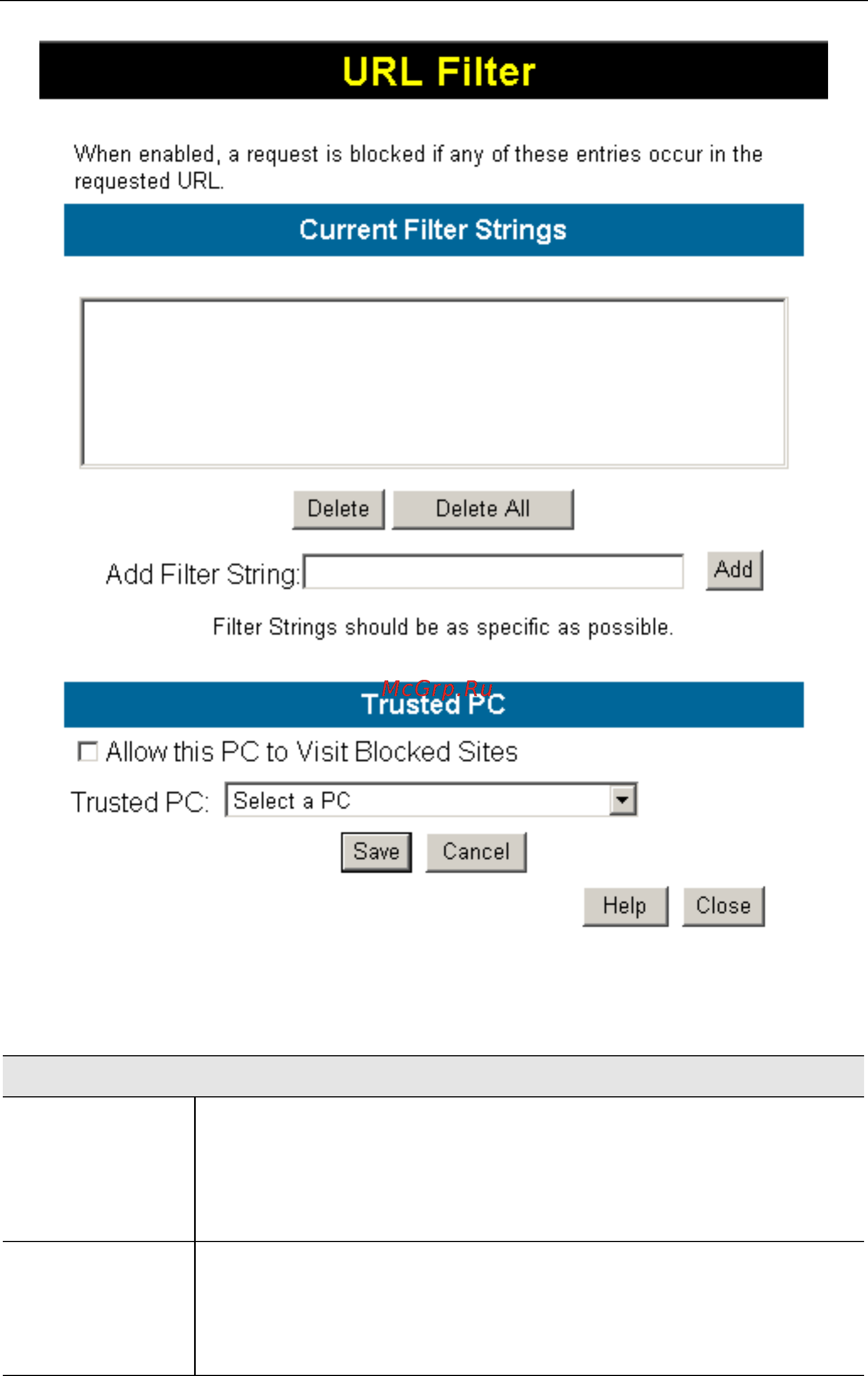 Planet IAD-200W [56/111] Data url filter screen
