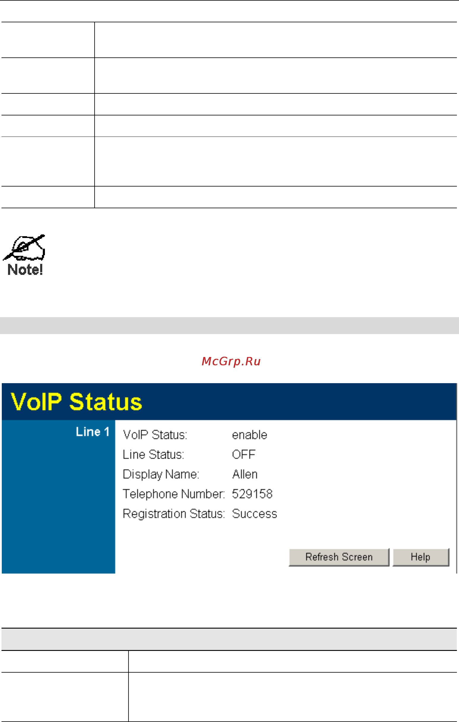 Planet IAD-200W [75/111] Voip status screen