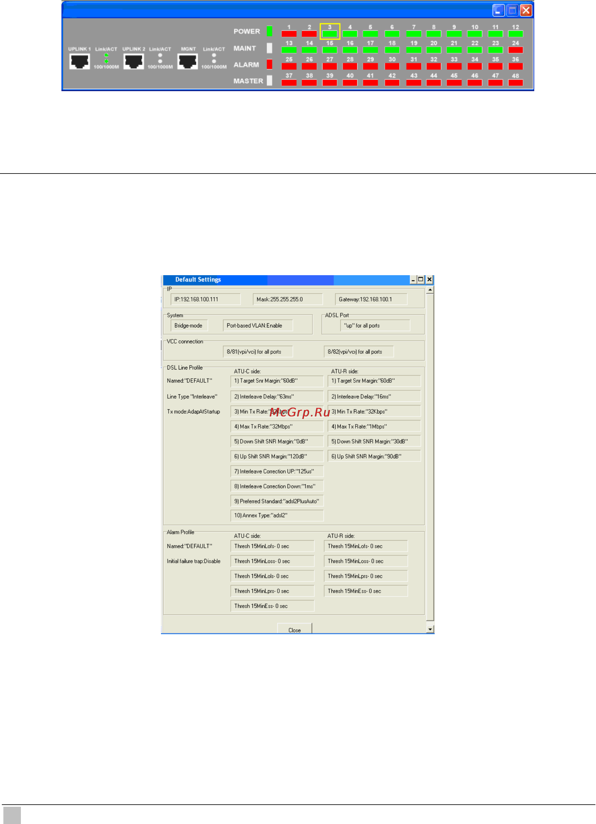 Planet IDL-4801 [56/707] Default setting