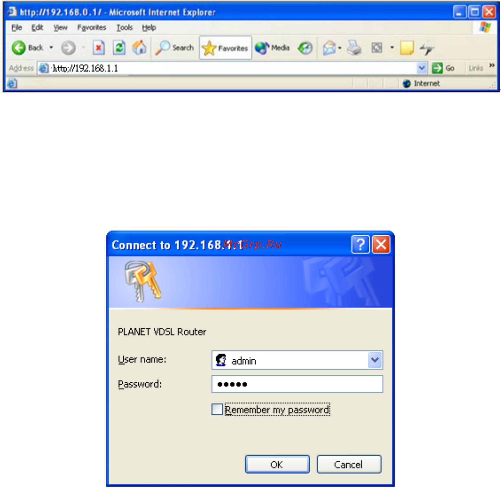 Planet VC-230N [20/77] Configuring with web browser