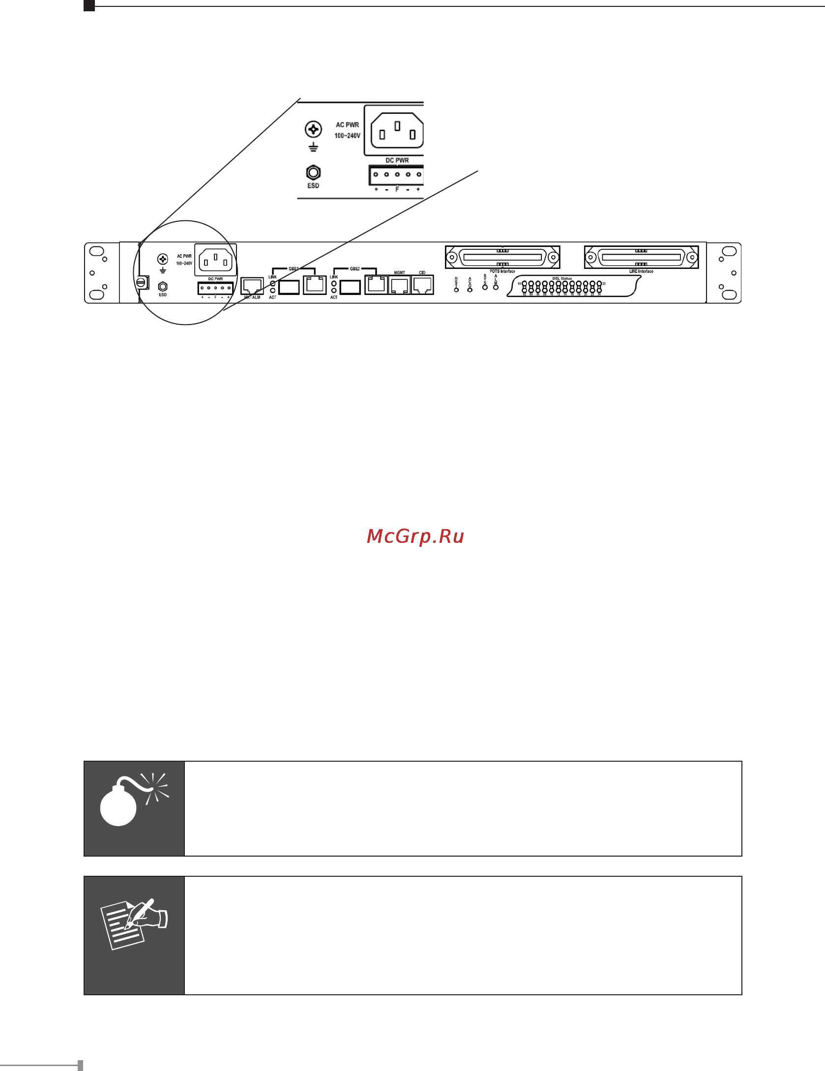 Planet VC-2402-48 [11/35] Power and ground connections
