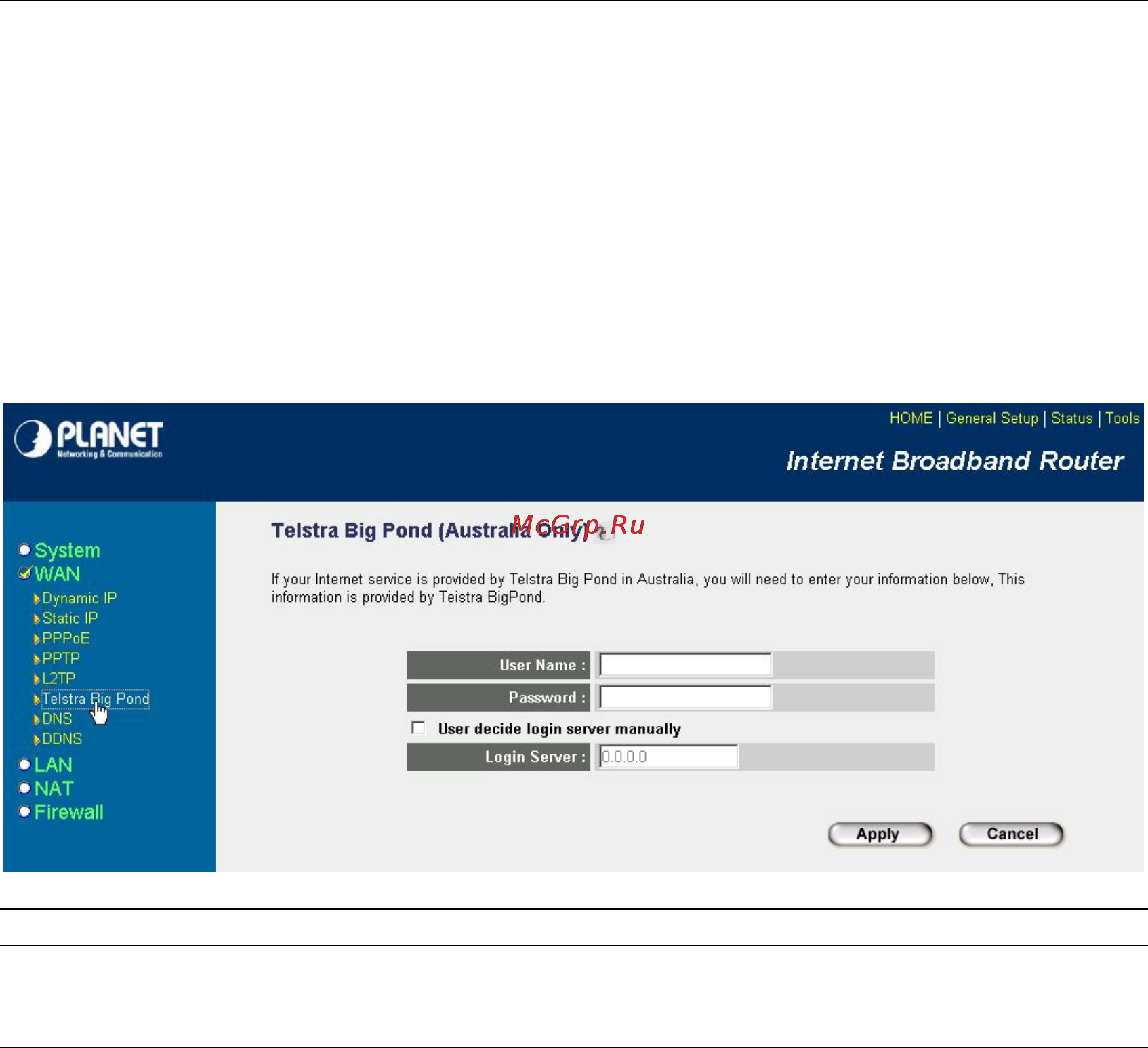 Planet XRT-401D [33/62] Telstra big pond