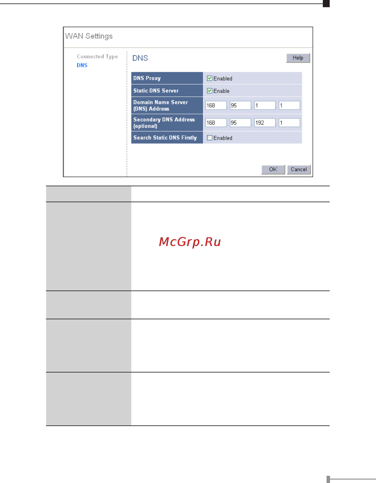 Planet XRT-401E [15/16] Parameter description