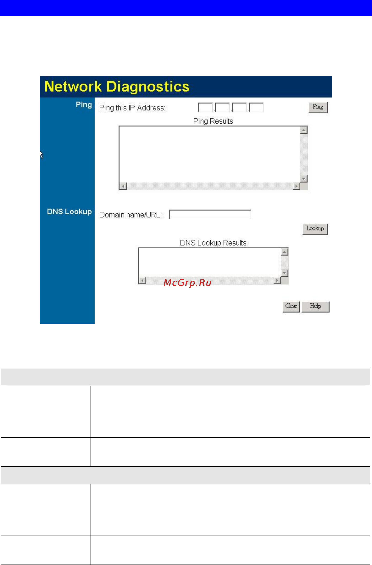 Planet VRT-311S [130/147] Network diagnostics