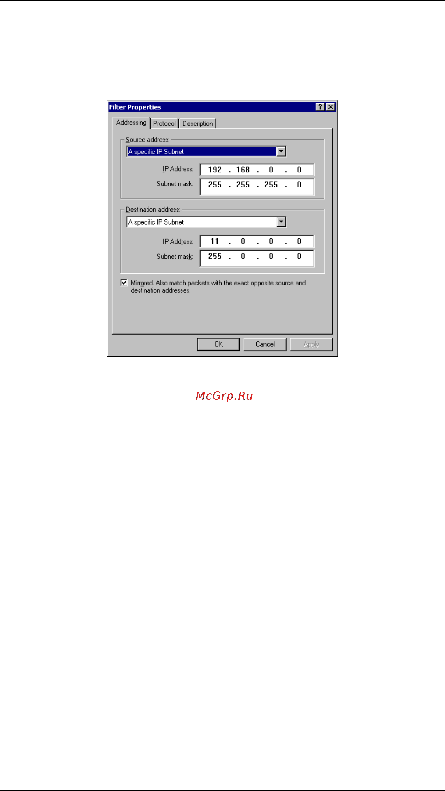 Planet VRT-401 [104/125] Windows 2000 server configuration