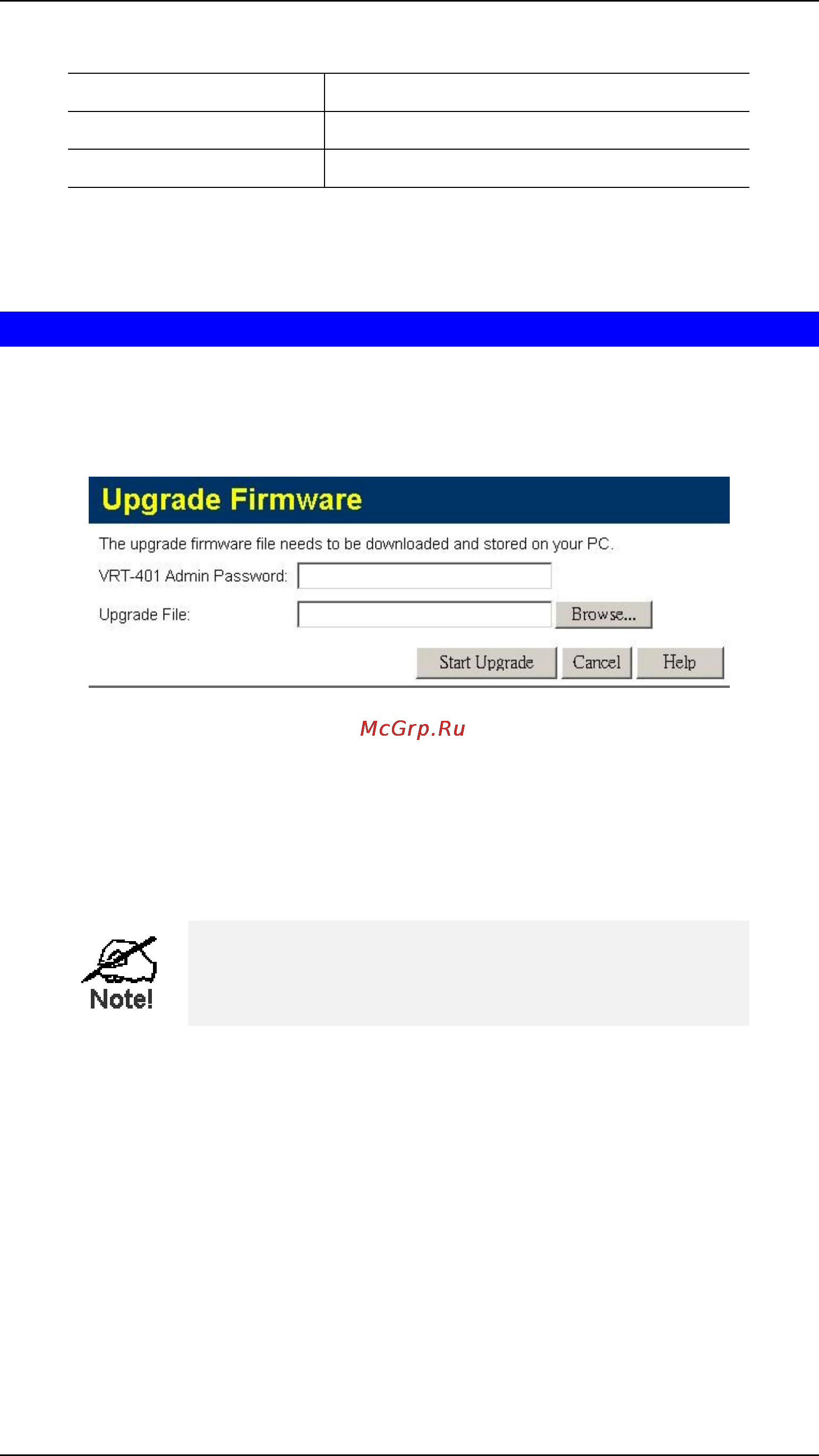 Planet VRT-401 [120/125] Firmware upgrade