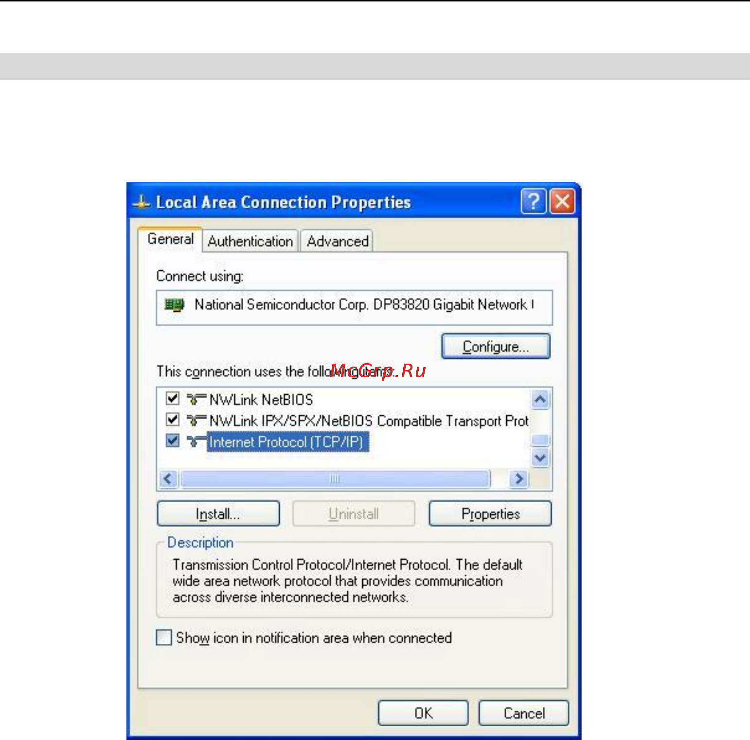 Planet VRT-401 [29/125] Checking tcp ip settings windows xp