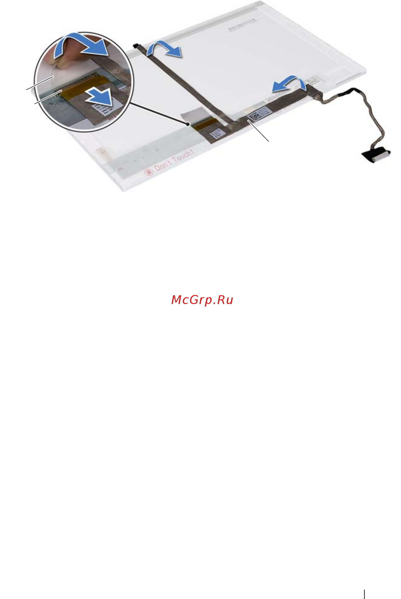 Dell Inspiron N5040 /5040-5092/ [63/76] Установка панели дисплея