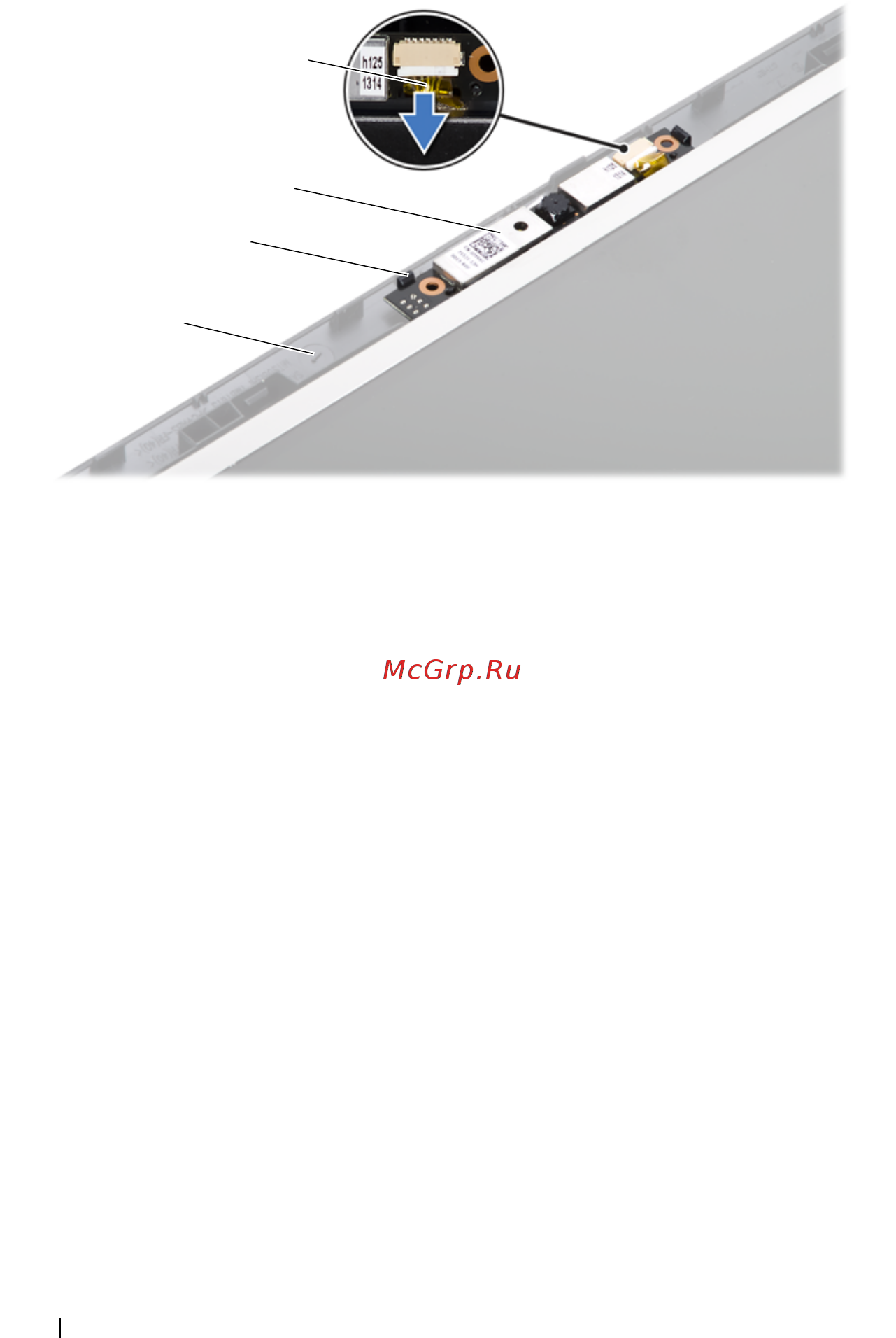 Dell Inspiron N5040 /5040-5092/ [66/76] Установка модуля камеры