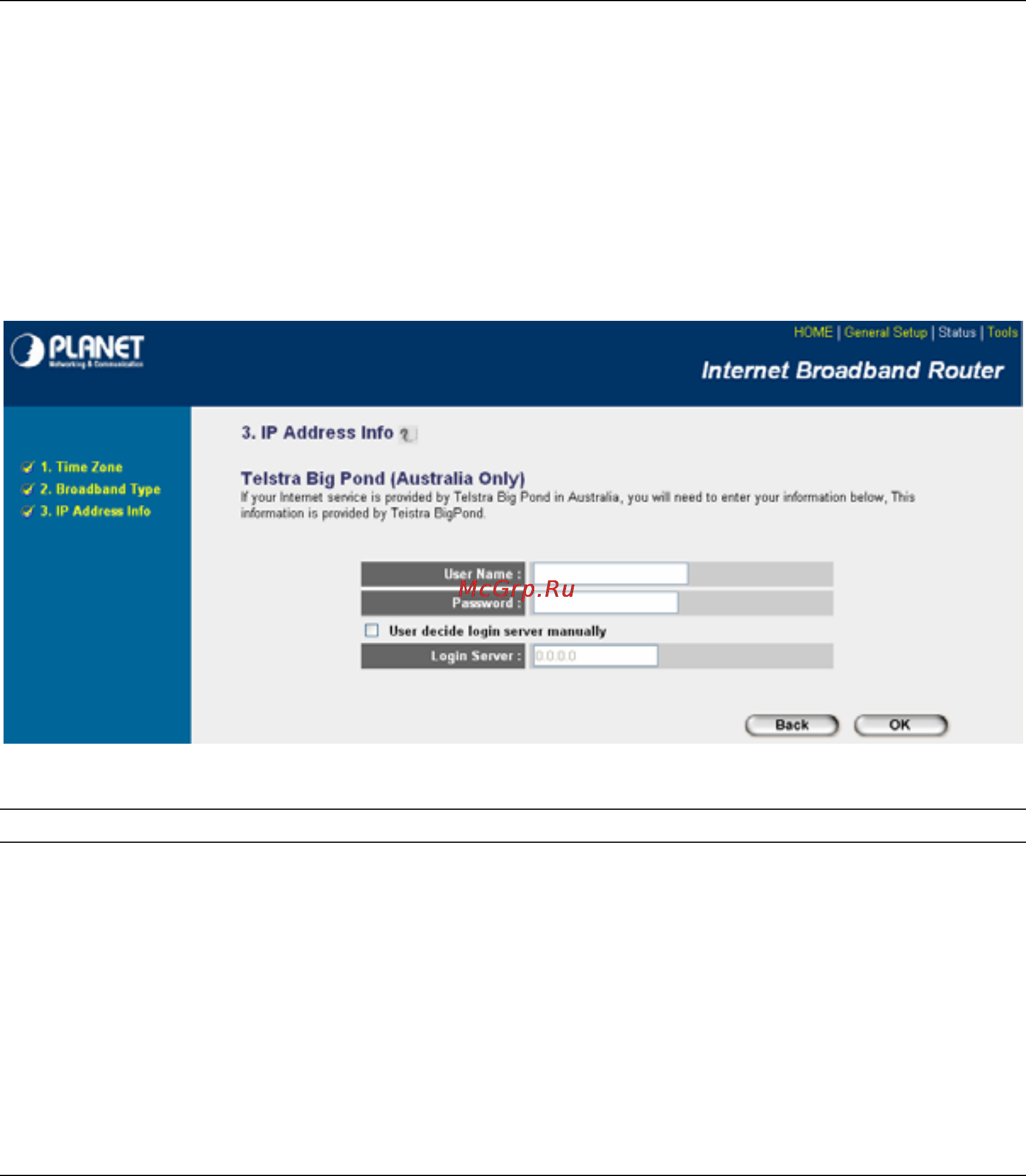 Planet VRT-401G [25/86] Telstra big pond