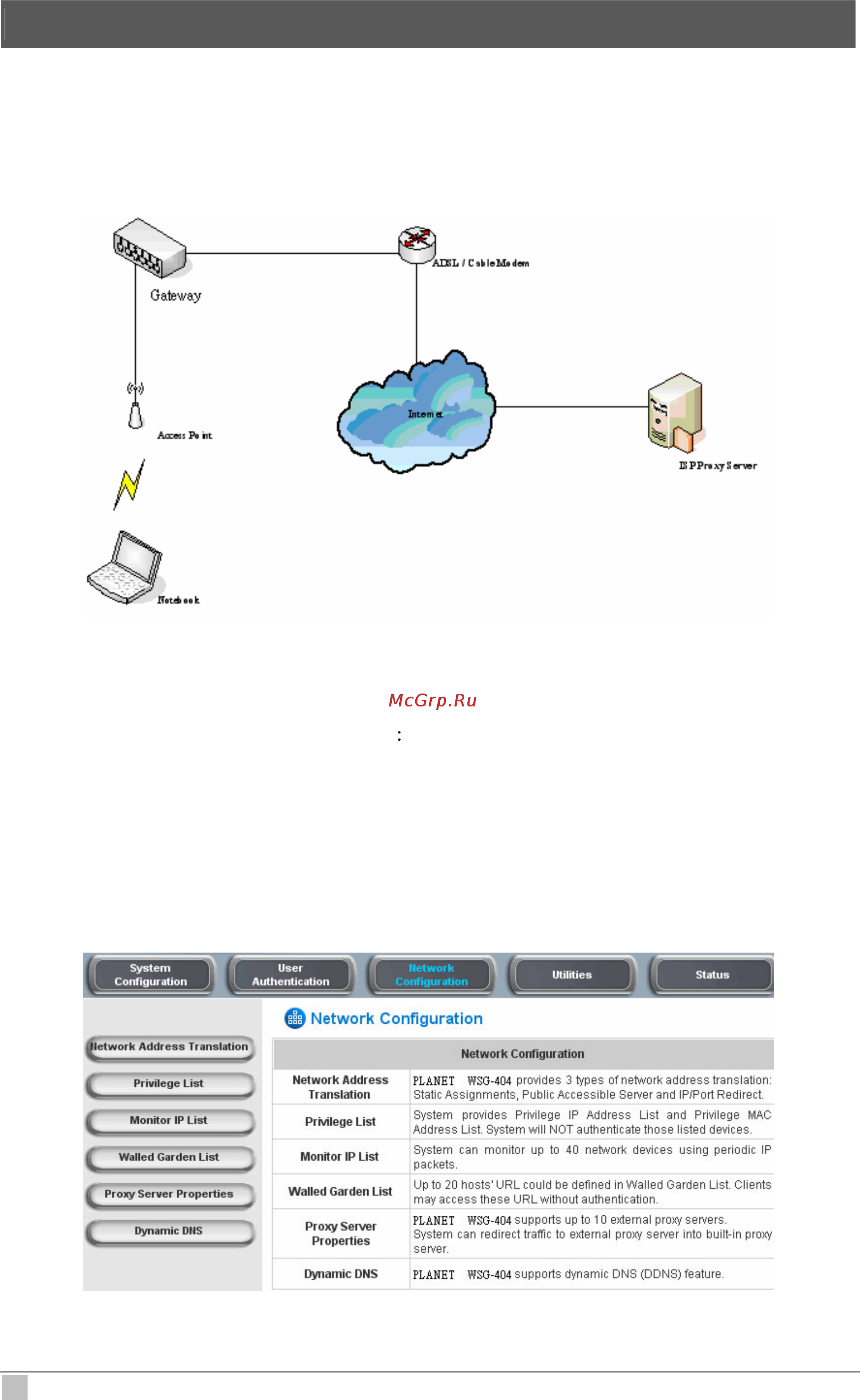 Planet WSG-404 [130/146] Appendix c proxy setting for hotspot