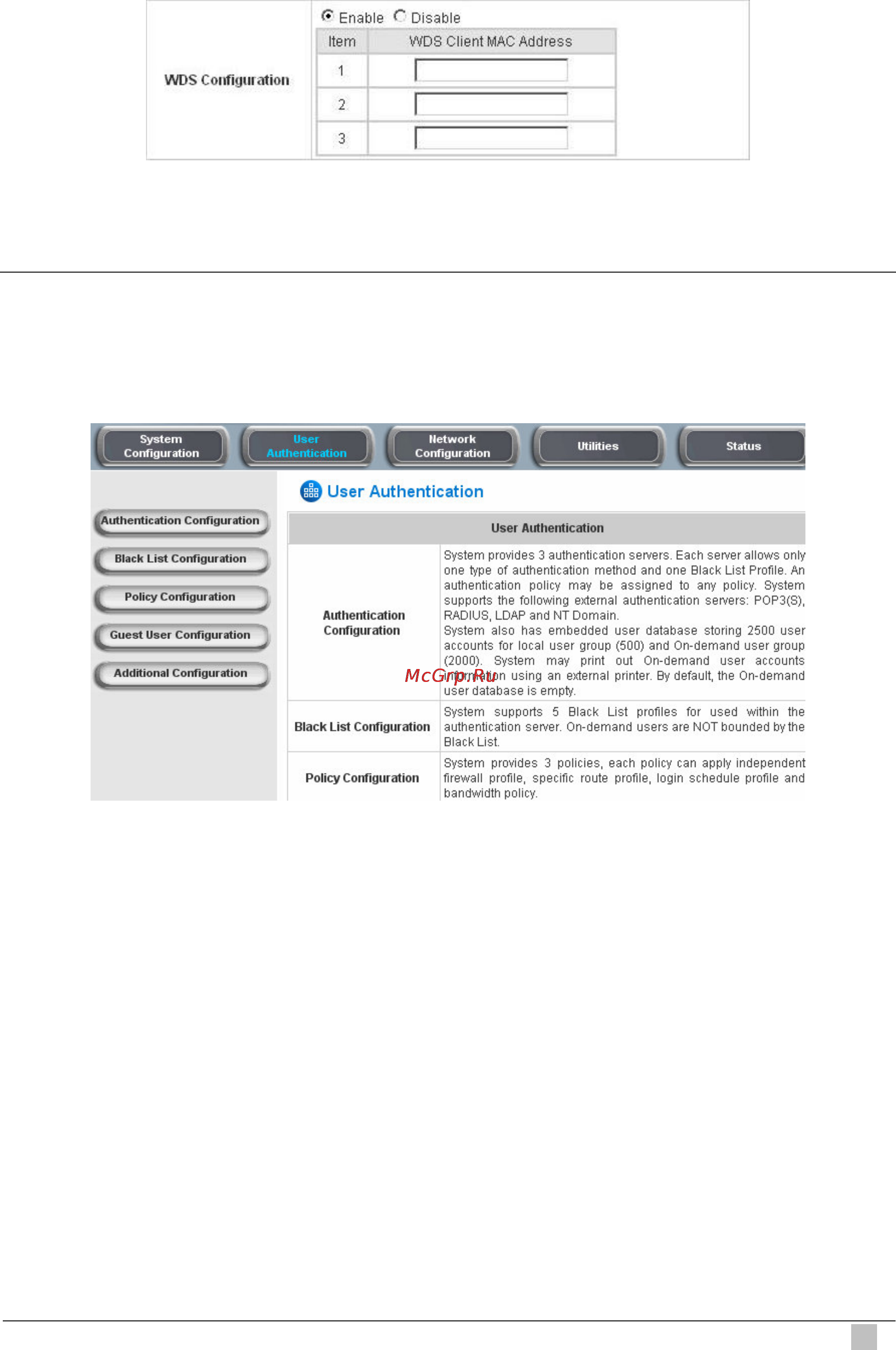 Planet WSG-404 [45/146] User authentication
