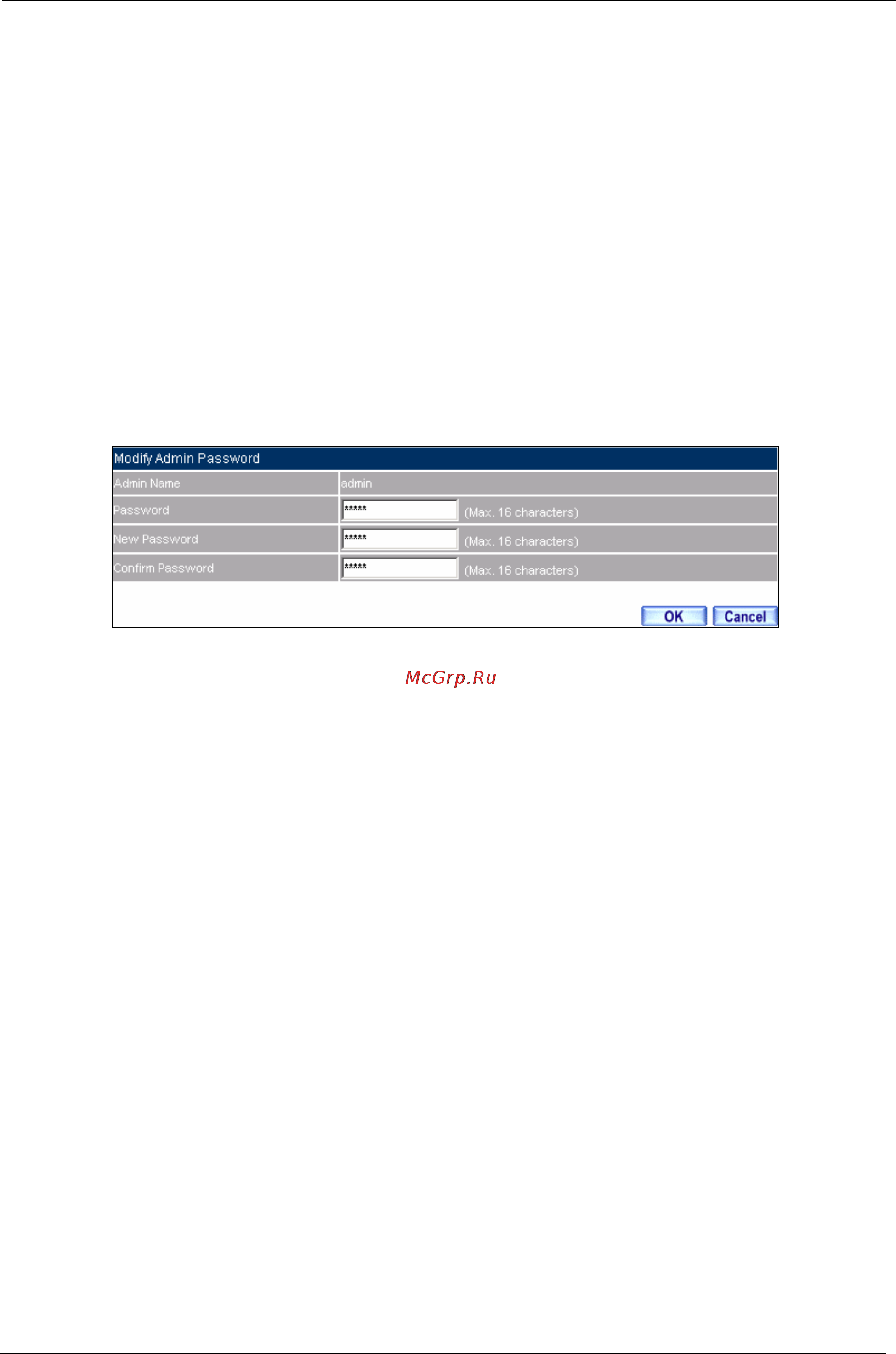Planet BM-525 [12/205] Modify the administrator s password