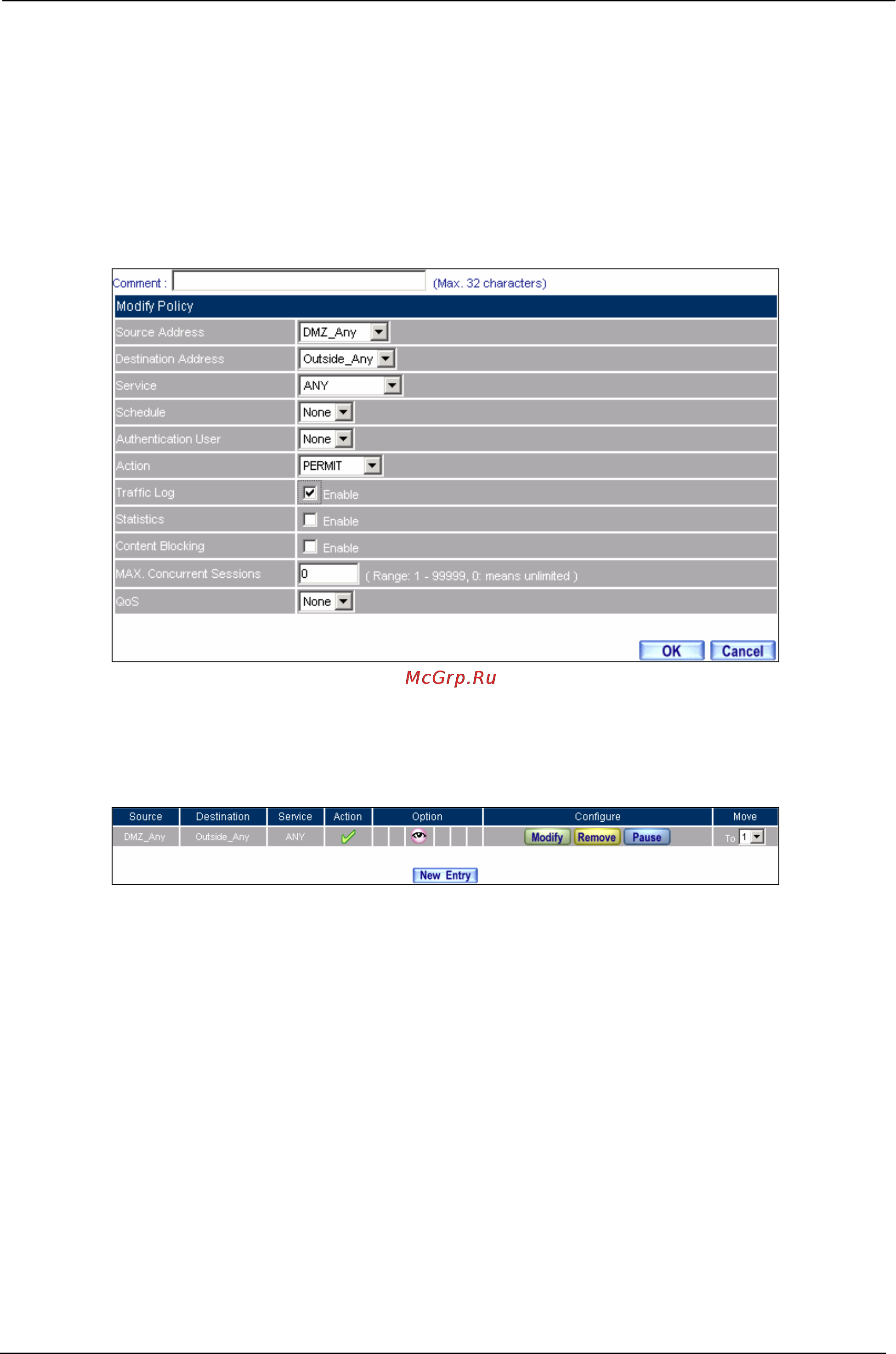 Planet BM-525 [164/205] Traffic log to detect the information and protocol port that users use to access to internet or intranet by bm 525