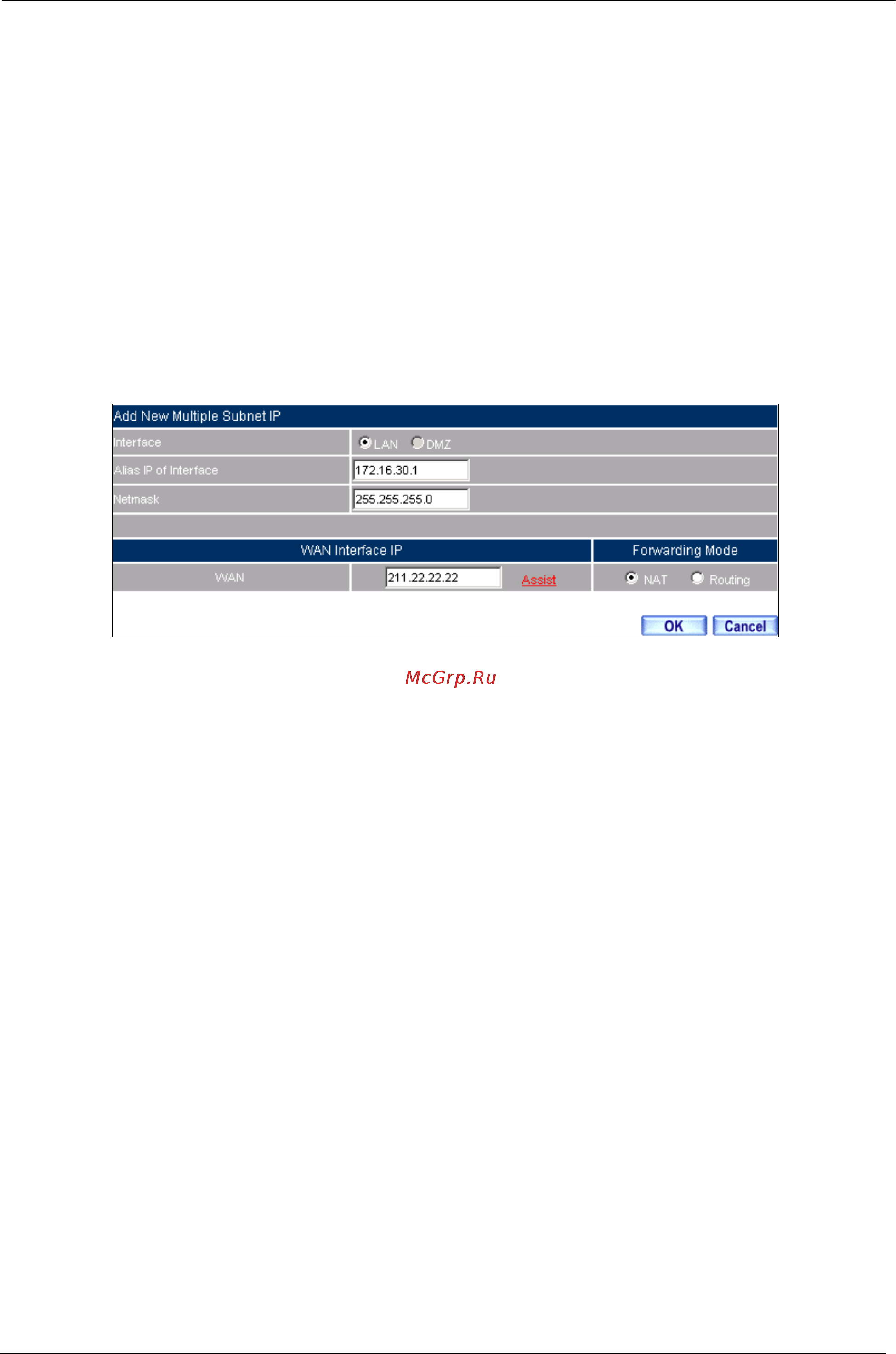 Planet BM-525 [29/205] Adding multiple subnet