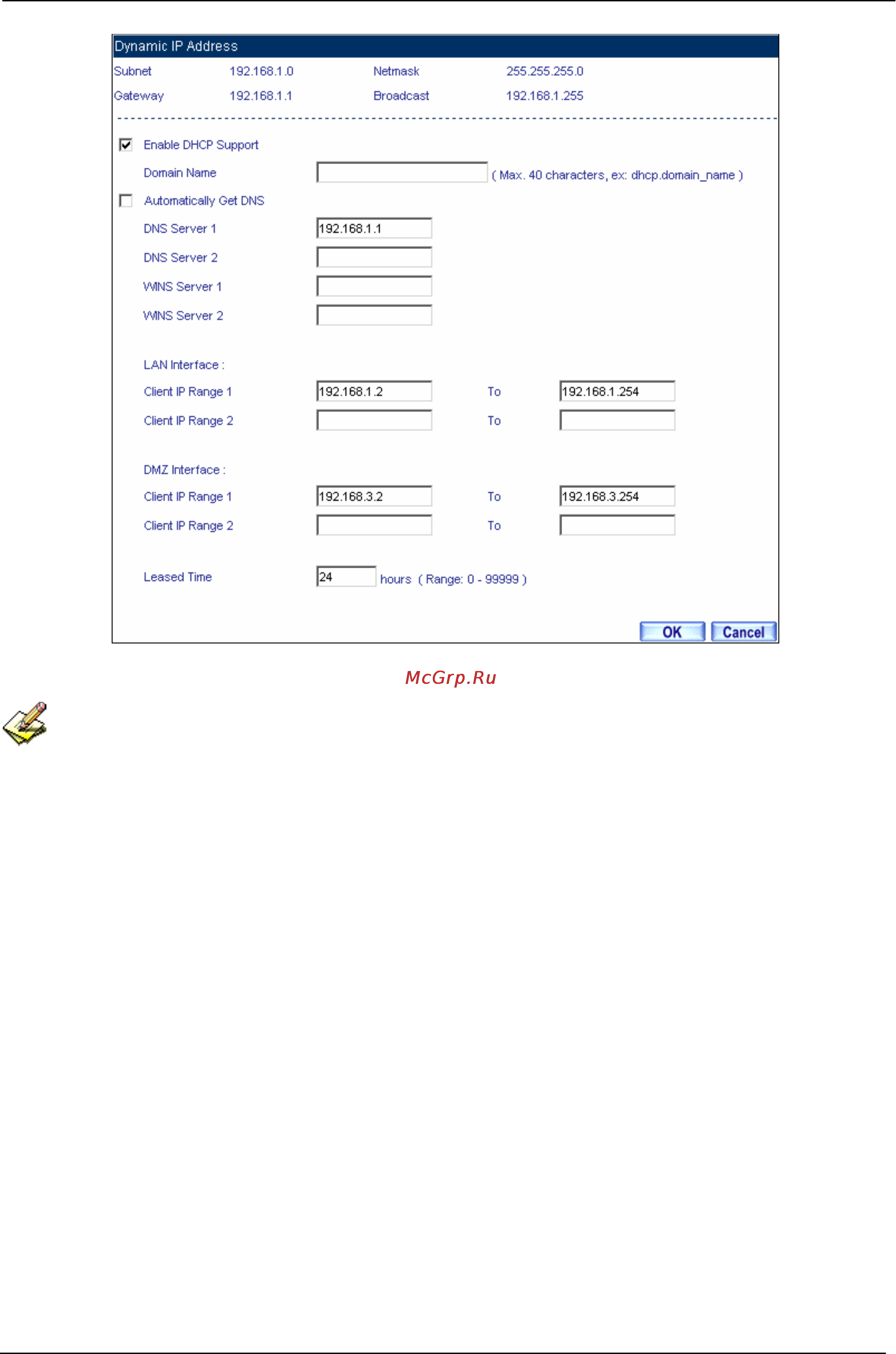 Planet BM-525 [38/205] Dhcp web ui