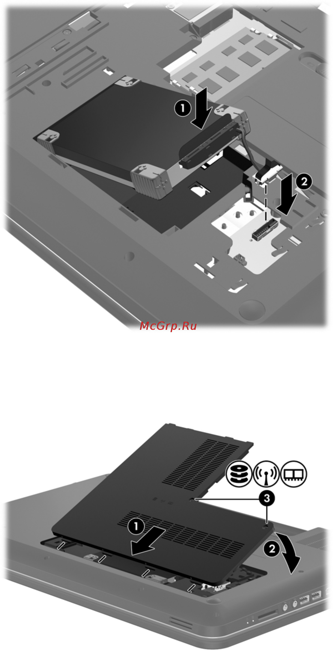 HP Pavilion dv6-7050er [36/55] Установка жесткого диска
