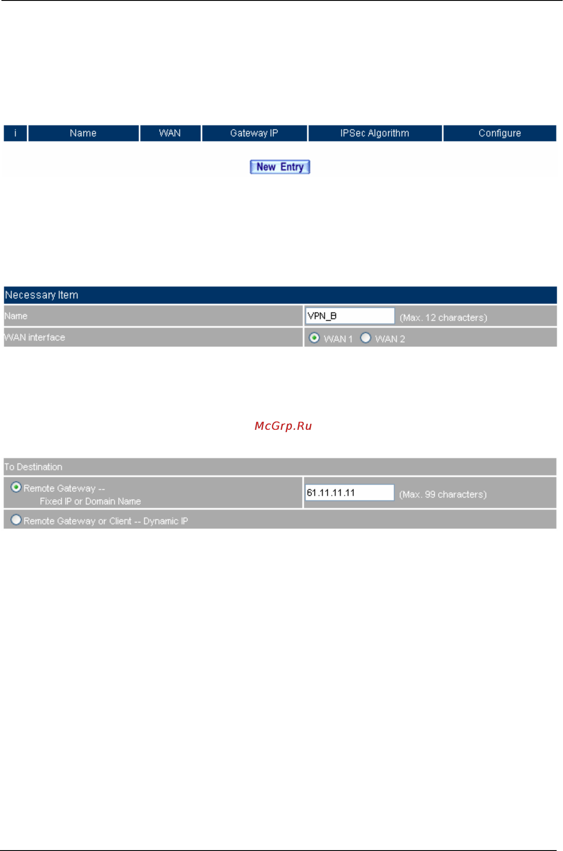 Planet SG-500 [222/319] The b company s default gateway is the lan ip 192 68 0 of sg 500 add the following settings