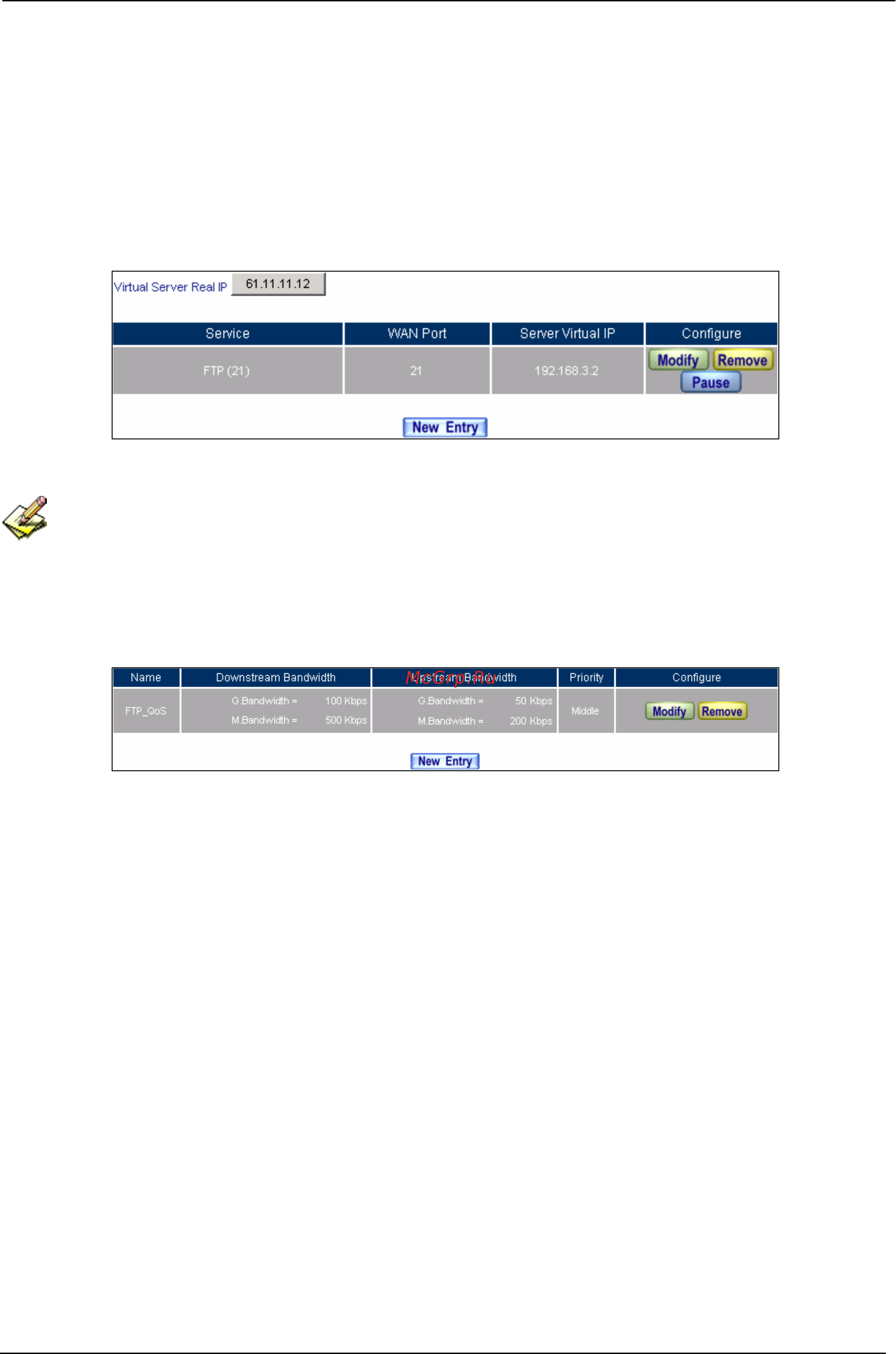 Planet SG-500 [246/319] Set a ftp server under dmz nat mode and restrict the download bandwidth from external and max concurrent sessions