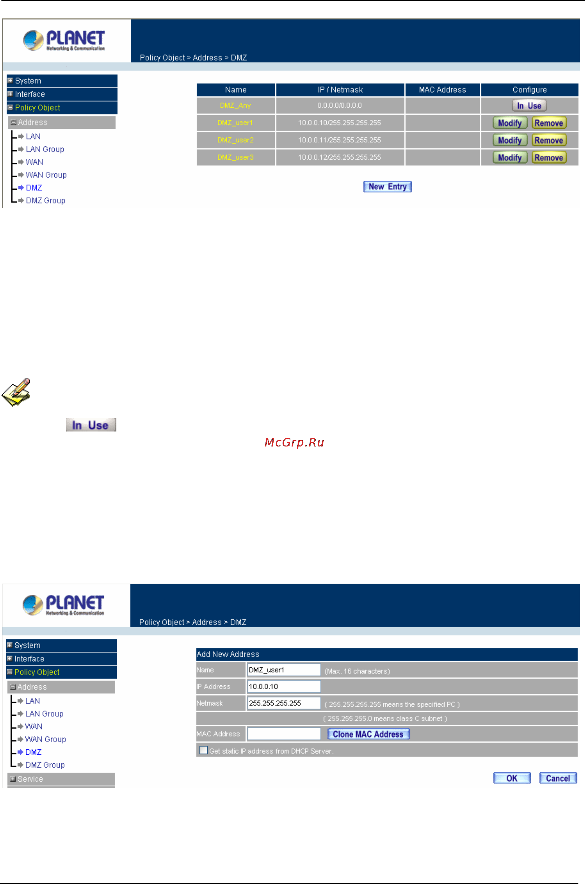 Planet MH-2001 [54/297] Adding a new dmz address