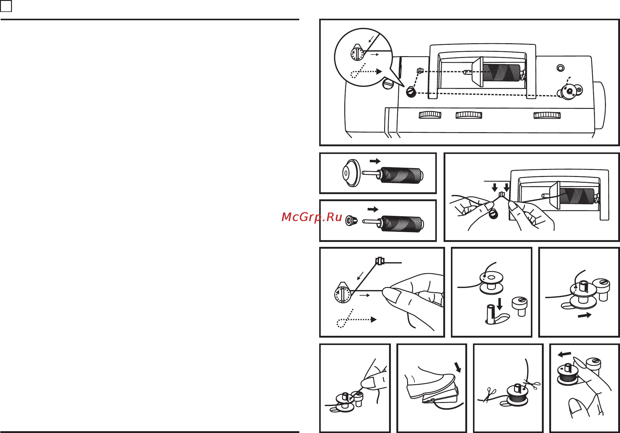 Singer HEAVY DUTY 4411 [10/62] Winding the bobbin