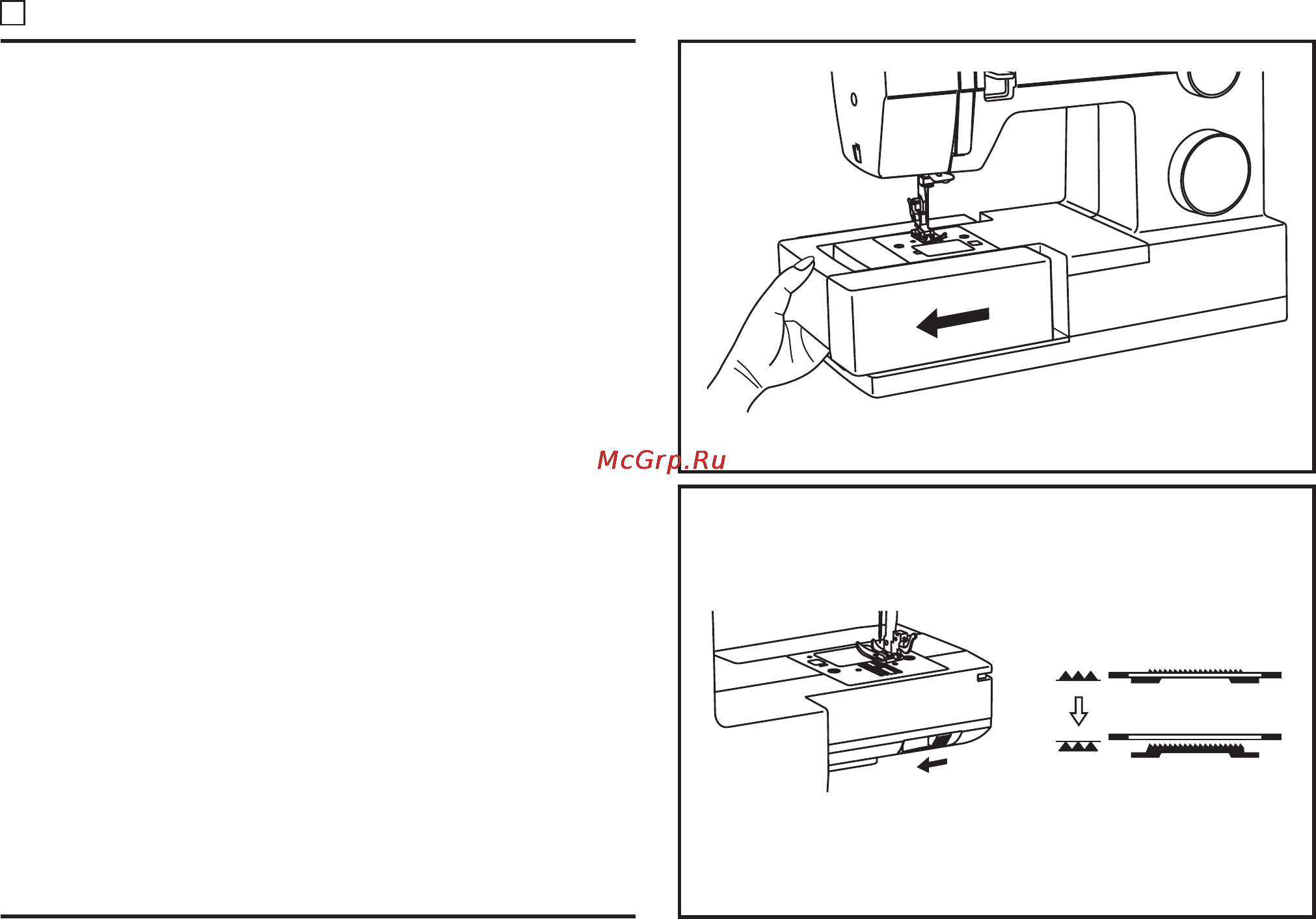 Singer HEAVY DUTY 4411 [27/62] How to drop feed dog