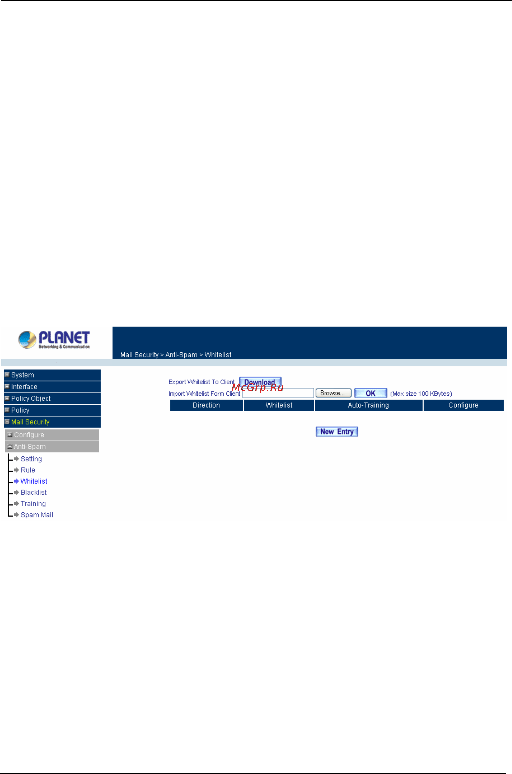 Planet CS-1000 [188/226] Whitelist