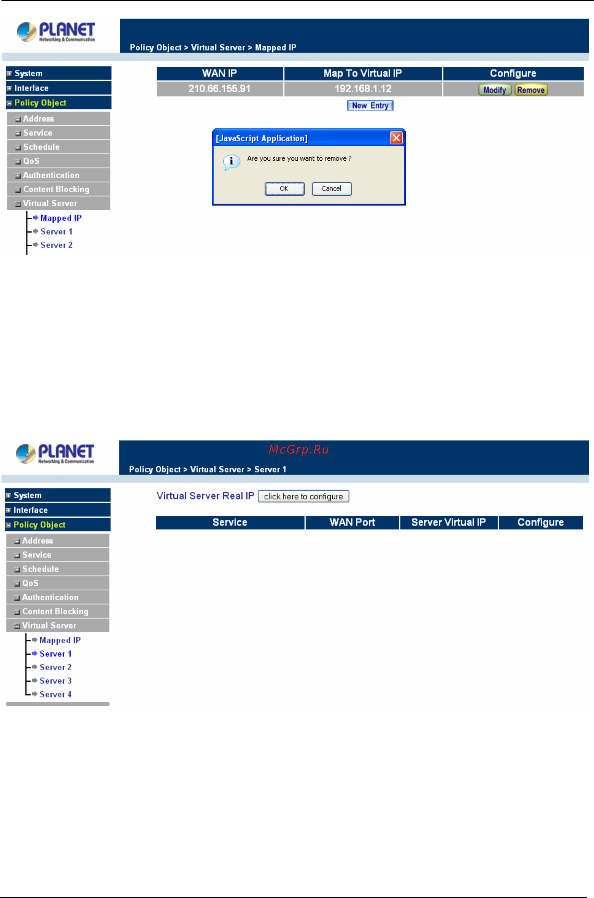 Planet CS-1000 [90/226] Virtual server