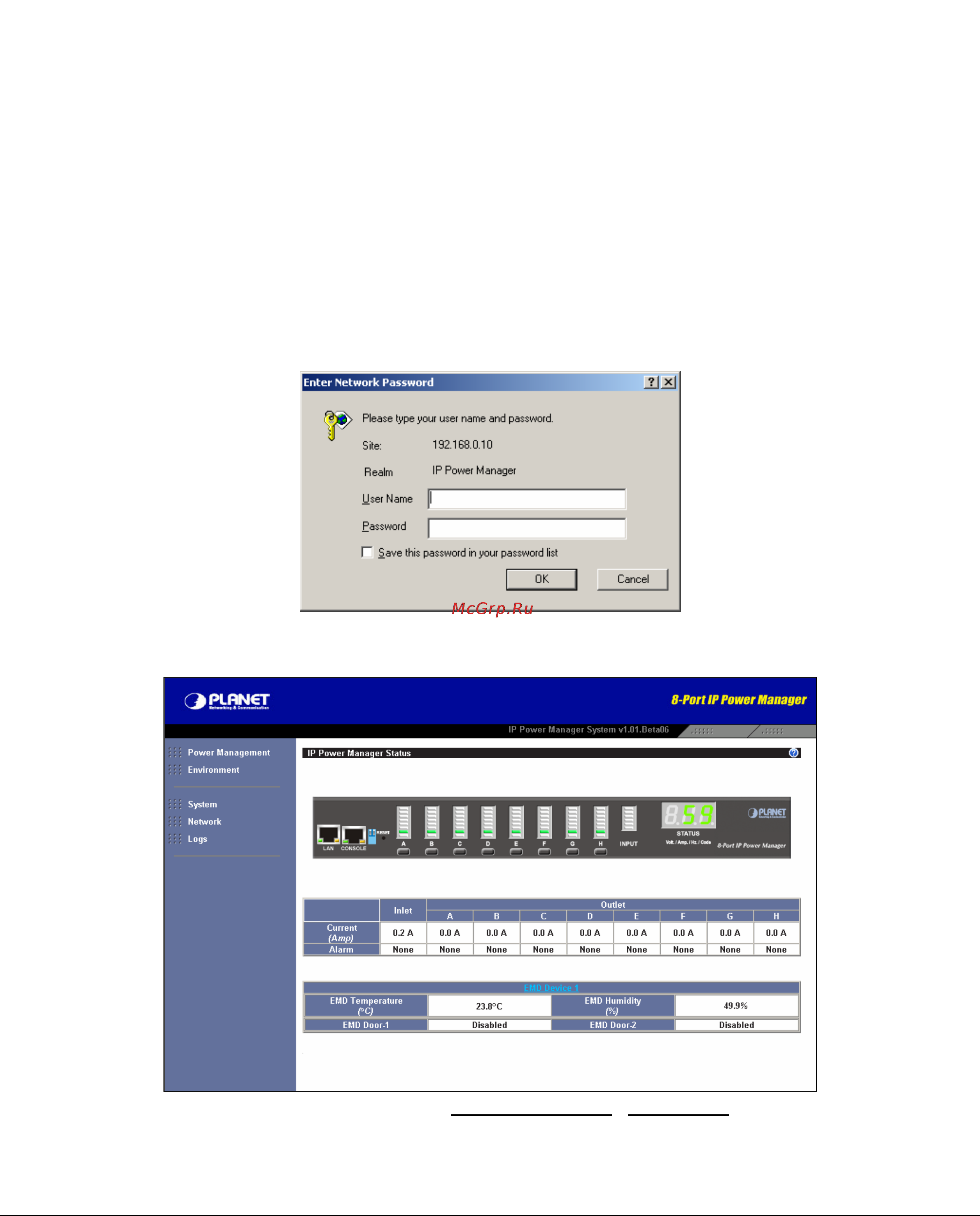 Planet IPM-EMD [29/57] Chapter 6 web configuration