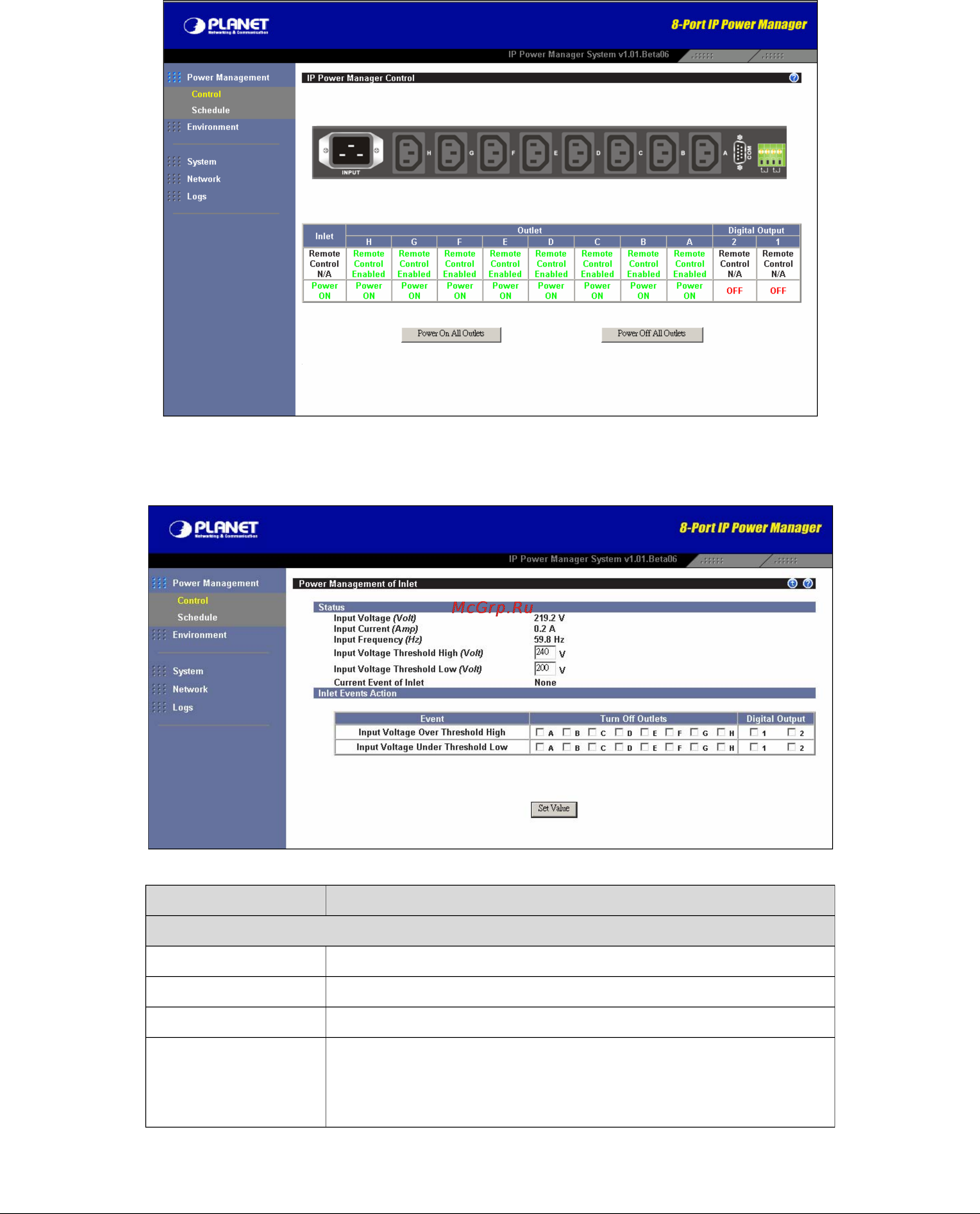 Planet IPM-EMD [31/57] Option description