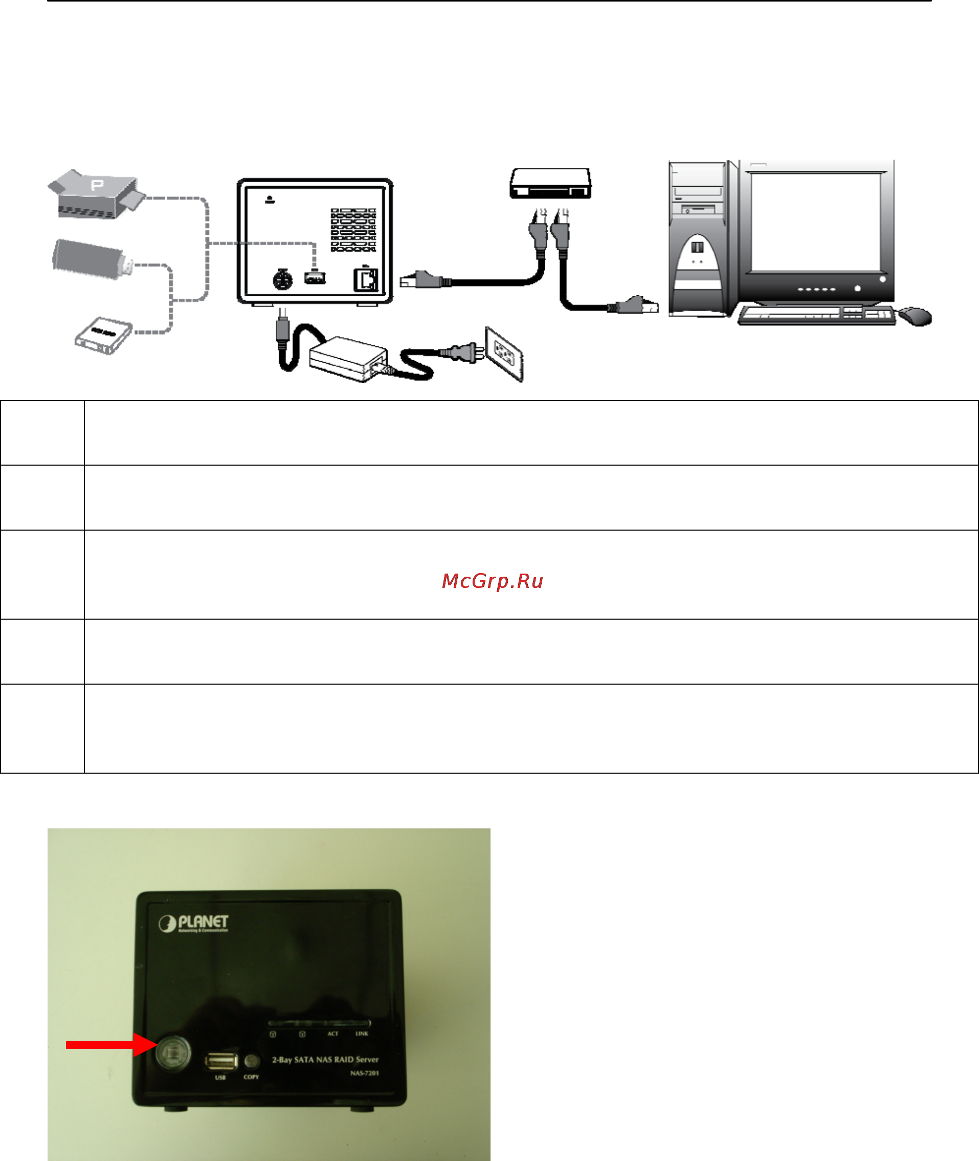 Planet NAS-7201 [8/10] Hardware connection