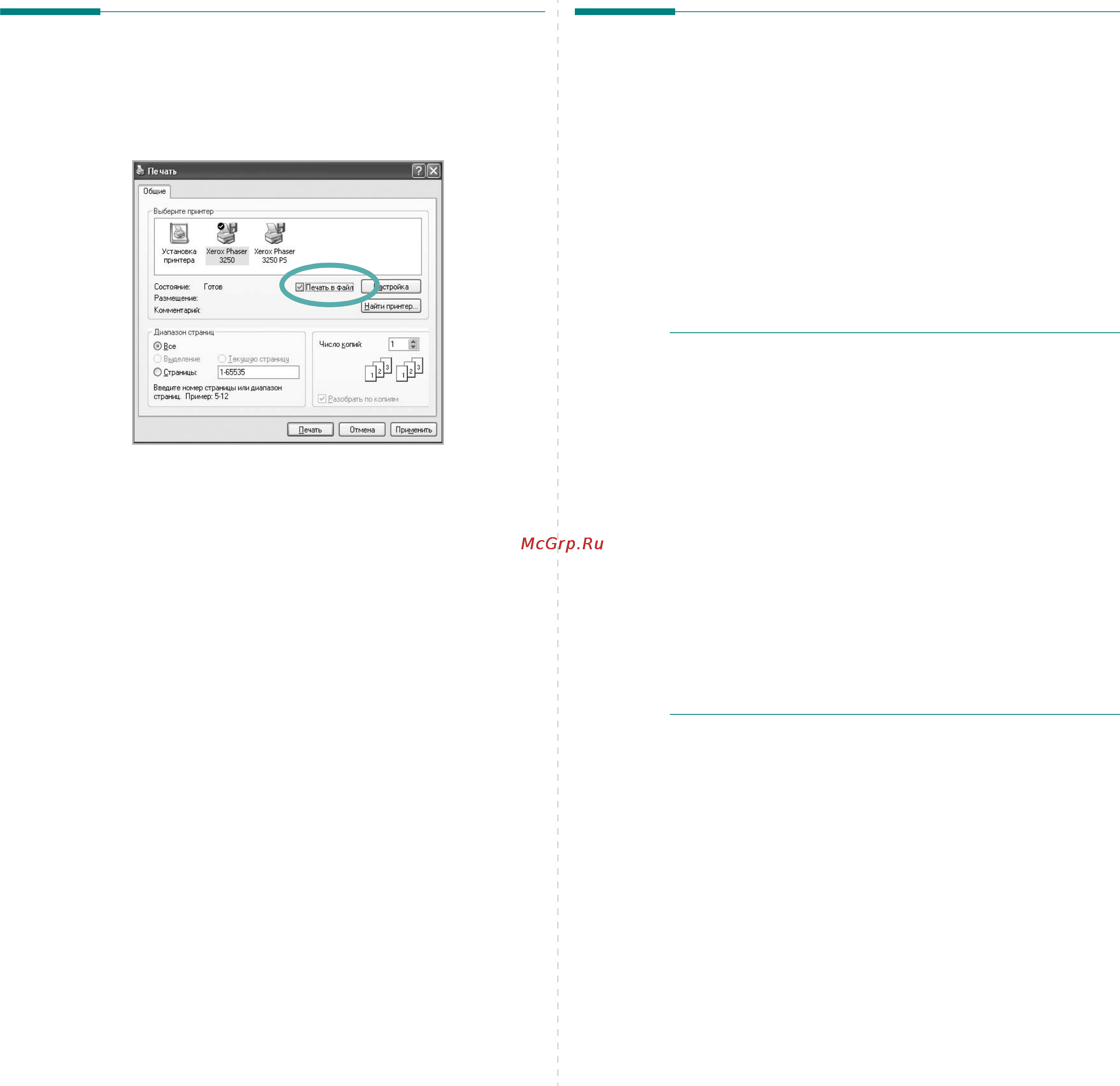 Xerox Phaser 3250DN [68/94] Параметры принтера