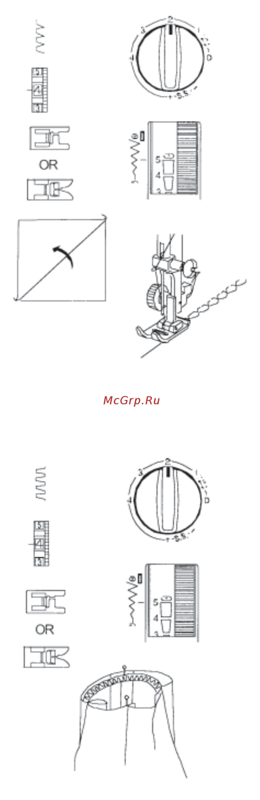 Elna 2300 [28/43] Шов коробочка