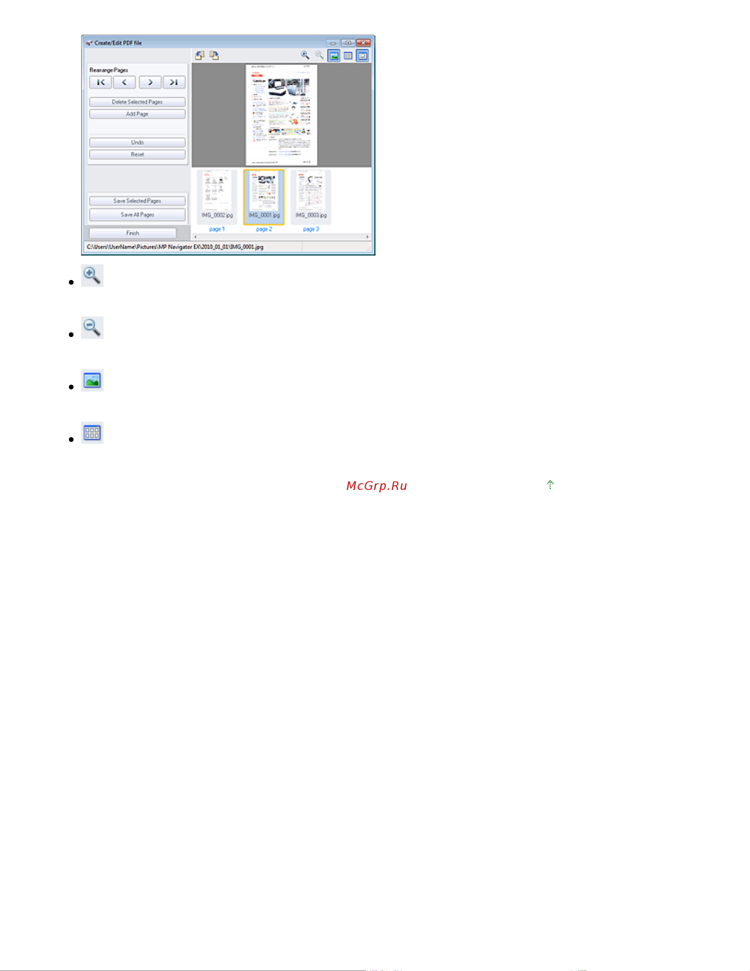 Canon Pixma MP280 [461/751] Стр 461 из 751 стр окно создание правка pdf файла create edit pdf file