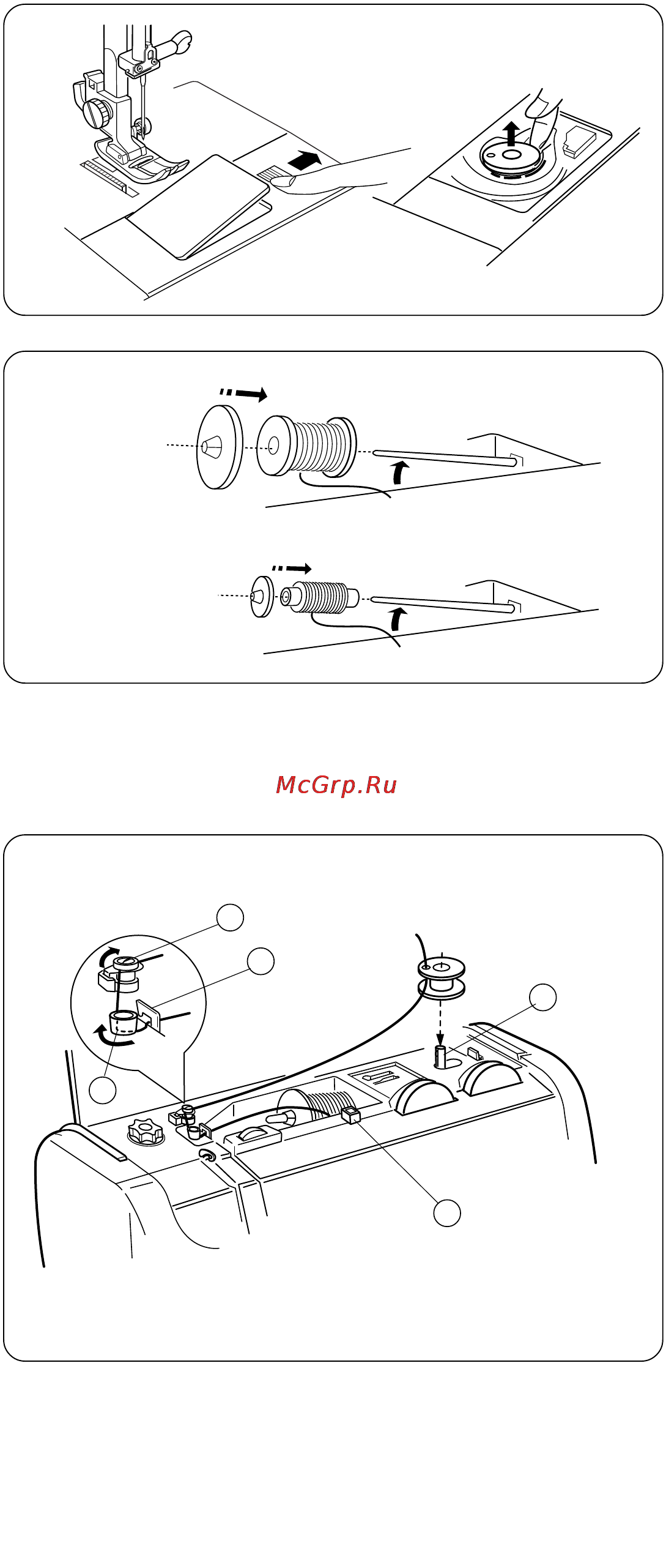 Elna 3210 [15/52] Намотка шпульки