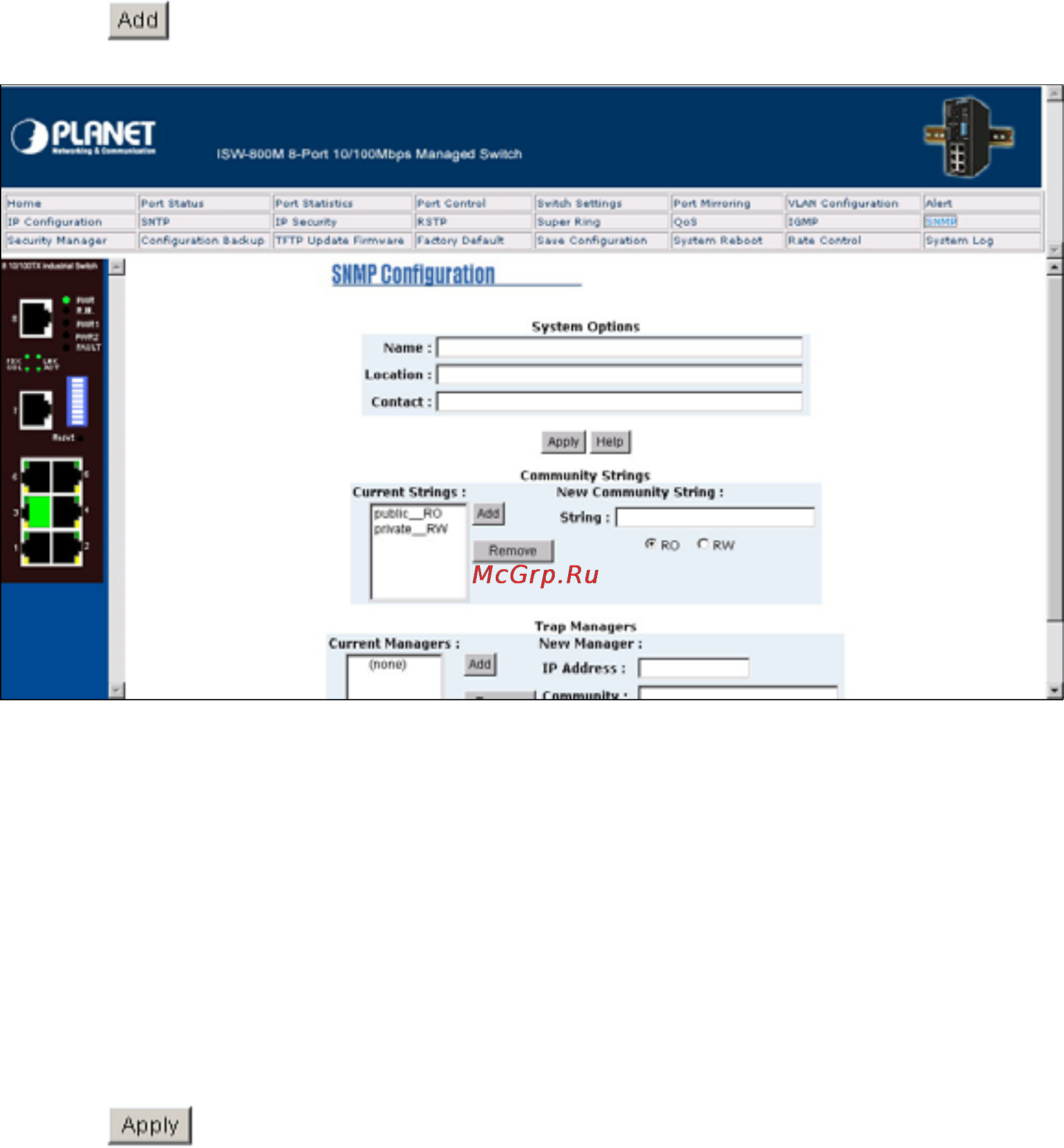 Planet ISW-800M [46/57] Security manager