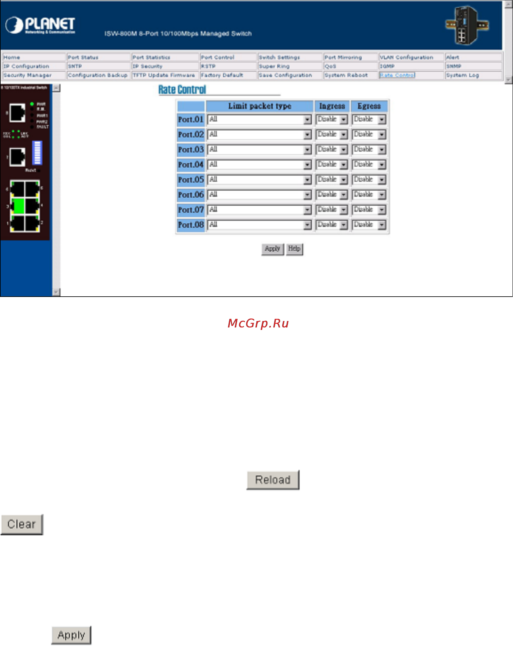 Planet ISW-800M [52/57] System log