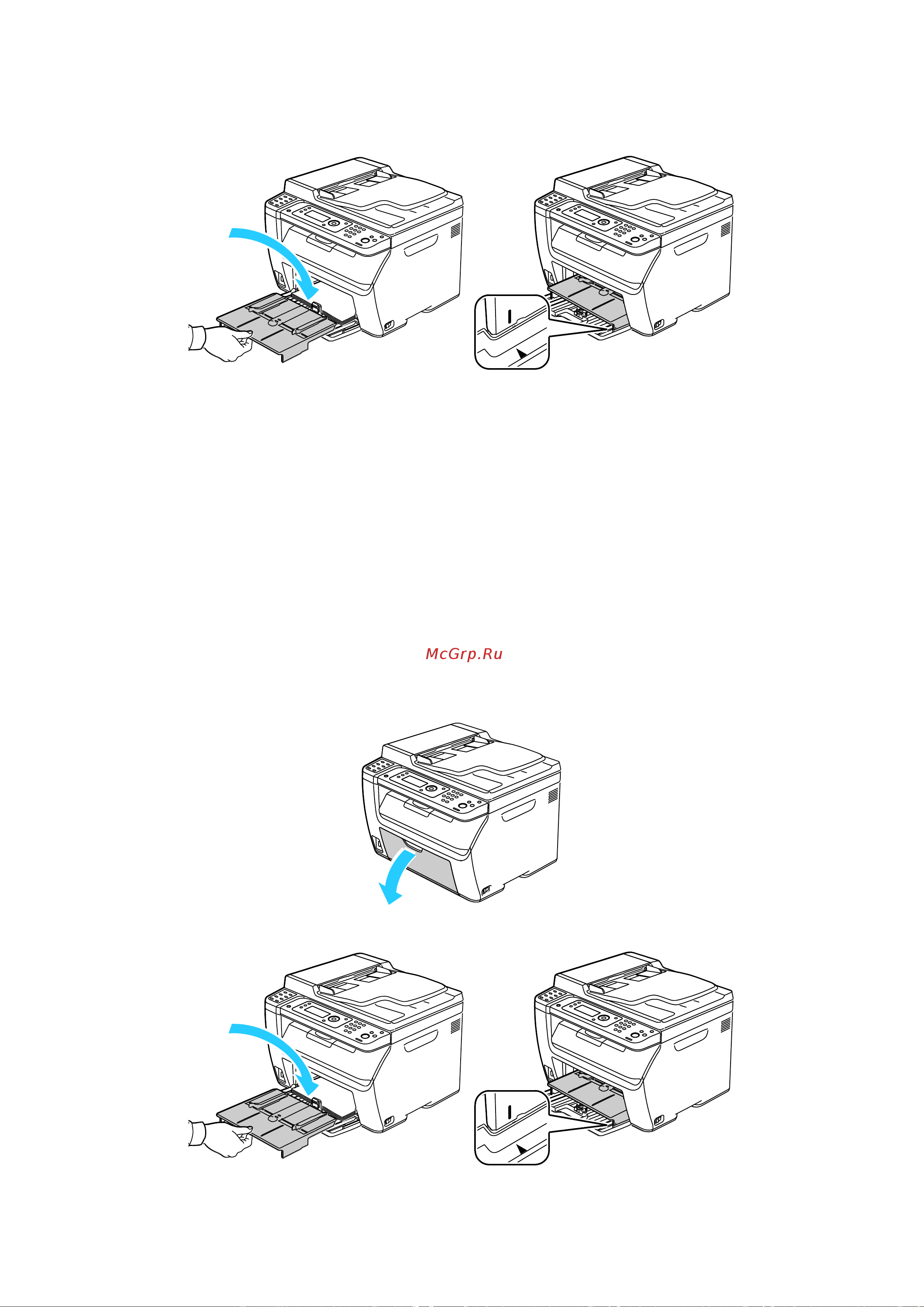 Xerox WorkCentre 6015NI [80/218] Загрузка бумаги в обходной лоток