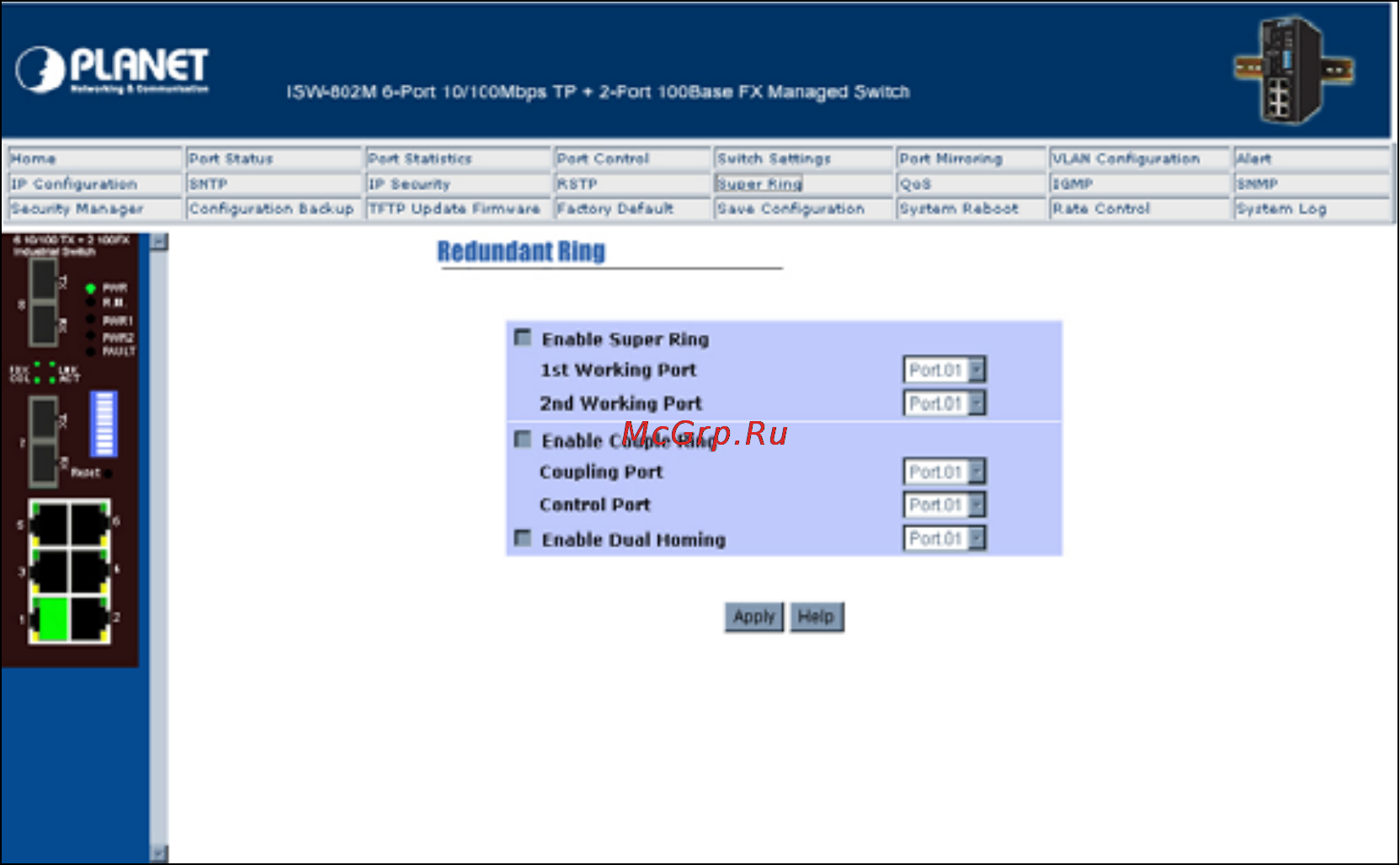Planet ISW-802M [44/60] Qos configuration