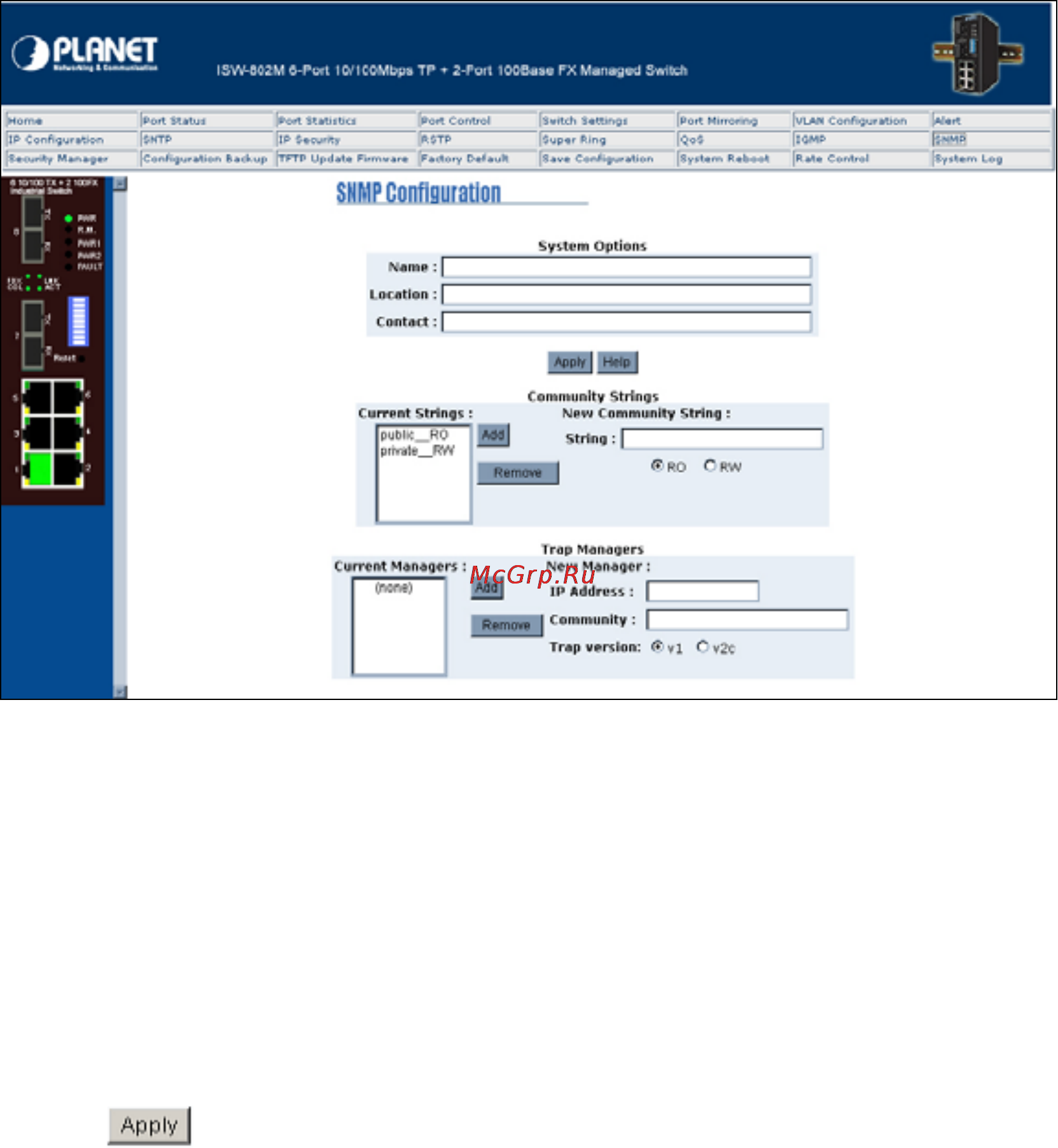 Planet ISW-802M [49/60] Security manager