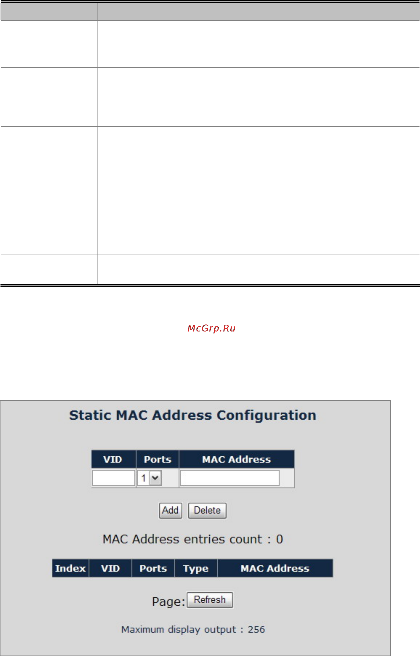 Planet IGS-801T [105/120] Static mac address