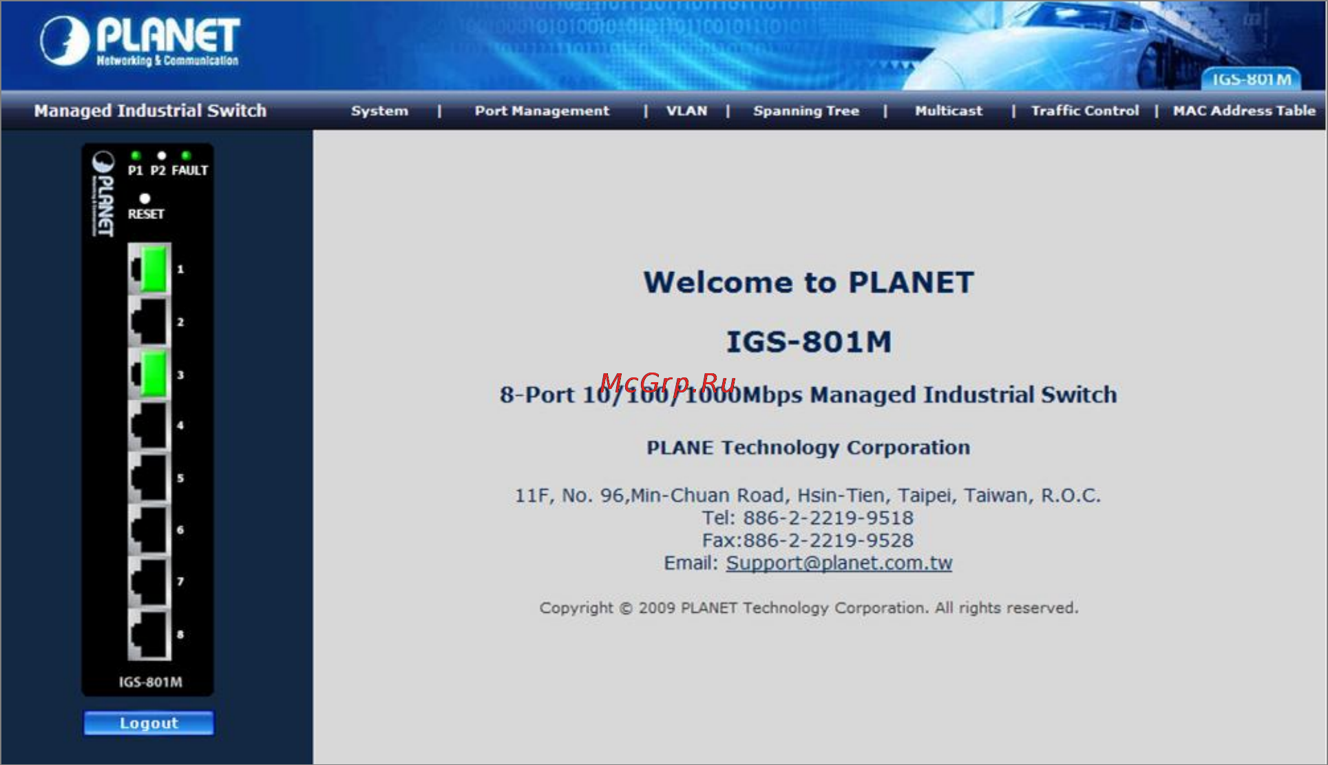 Planet IGS-801T [24/120] User s manual of igs 801m