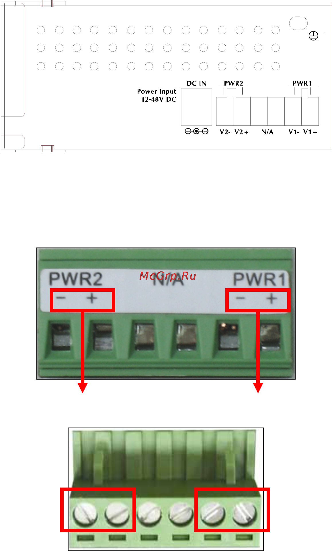 Planet ISW-500 [8/15] Switch bottom panel