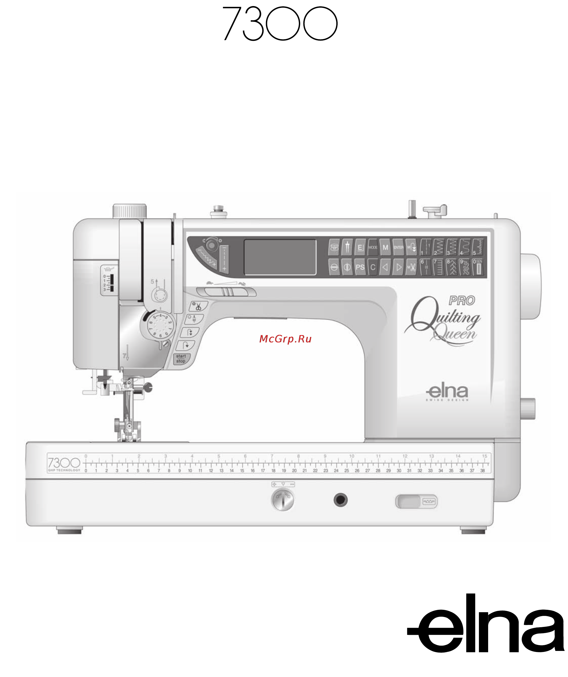 Elna 7300 - PRO QUILTING QUEEN Инструкция по эксплуатации онлайн