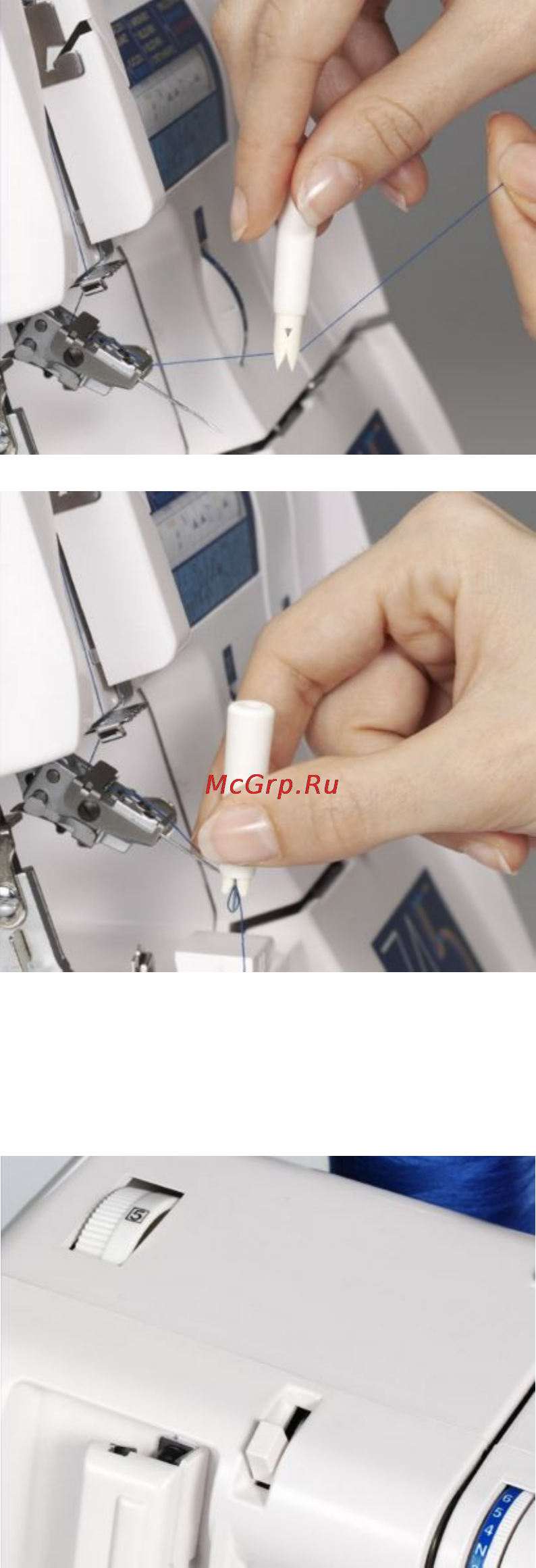 Elna 745 [29/58] Автоматический нитевдеватель