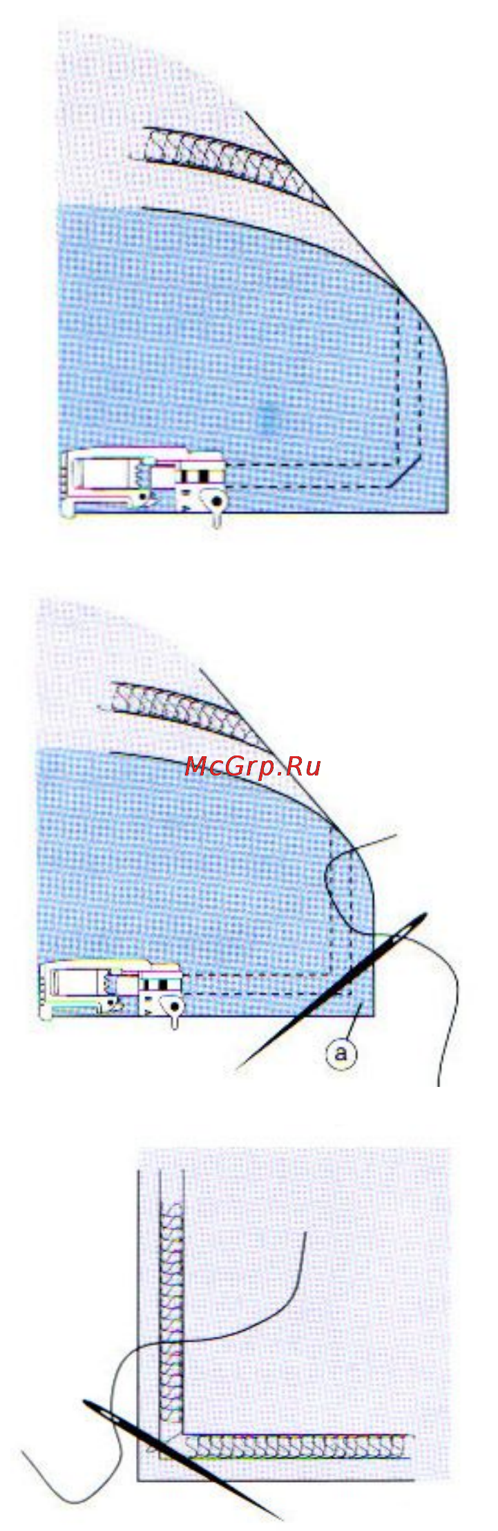 Elna 745 [53/58] Поворотные углы