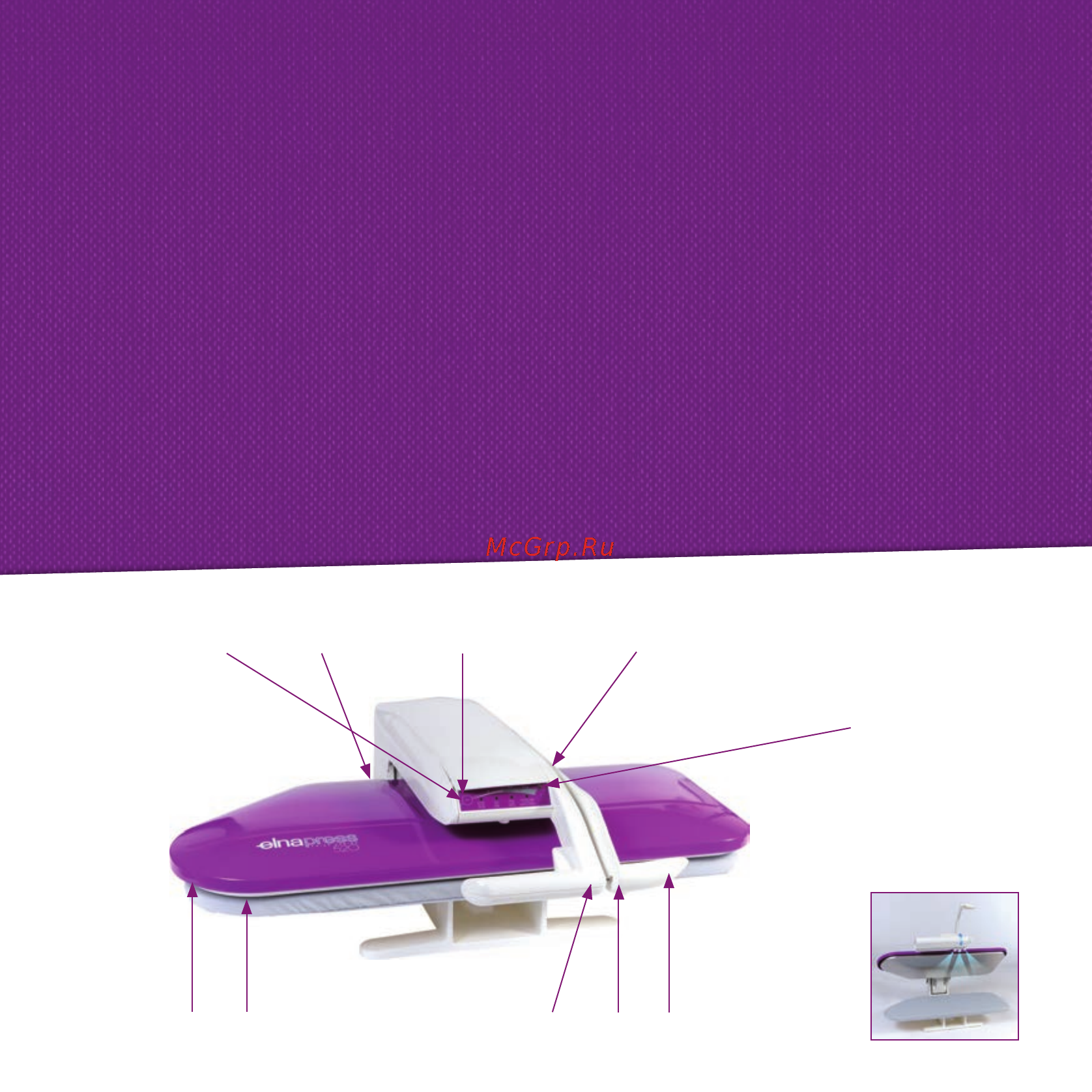 Elna ELNAPRESS 520 [7/28] Основные части